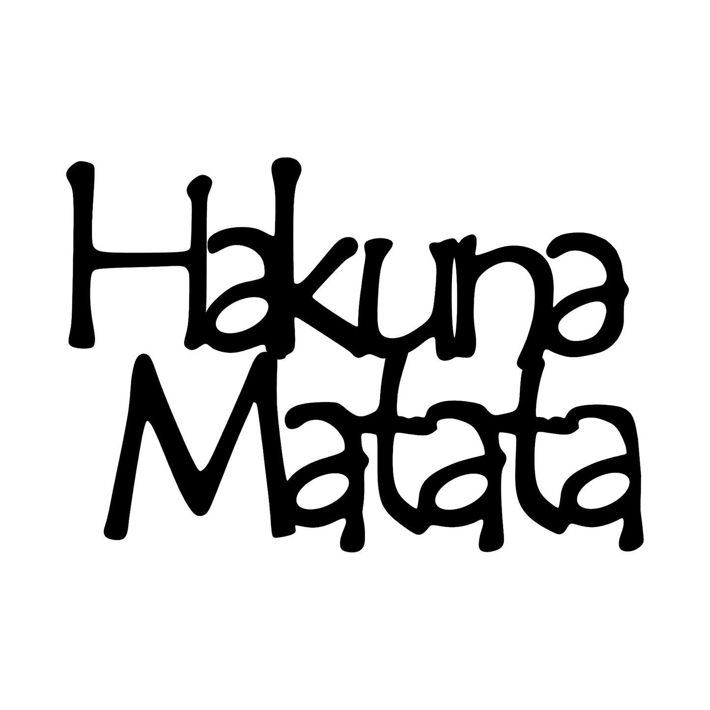 Metalna zidna dekoracija, Hakuna Matata 8