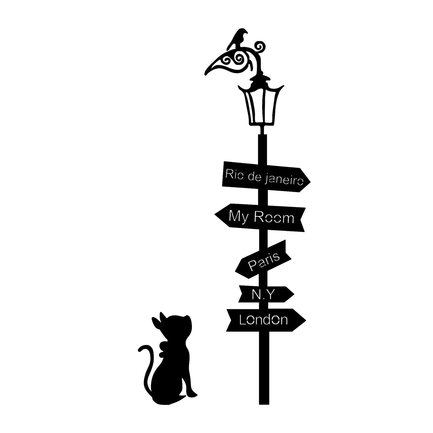 Metalna zidna dekoracija, Where To Go ?