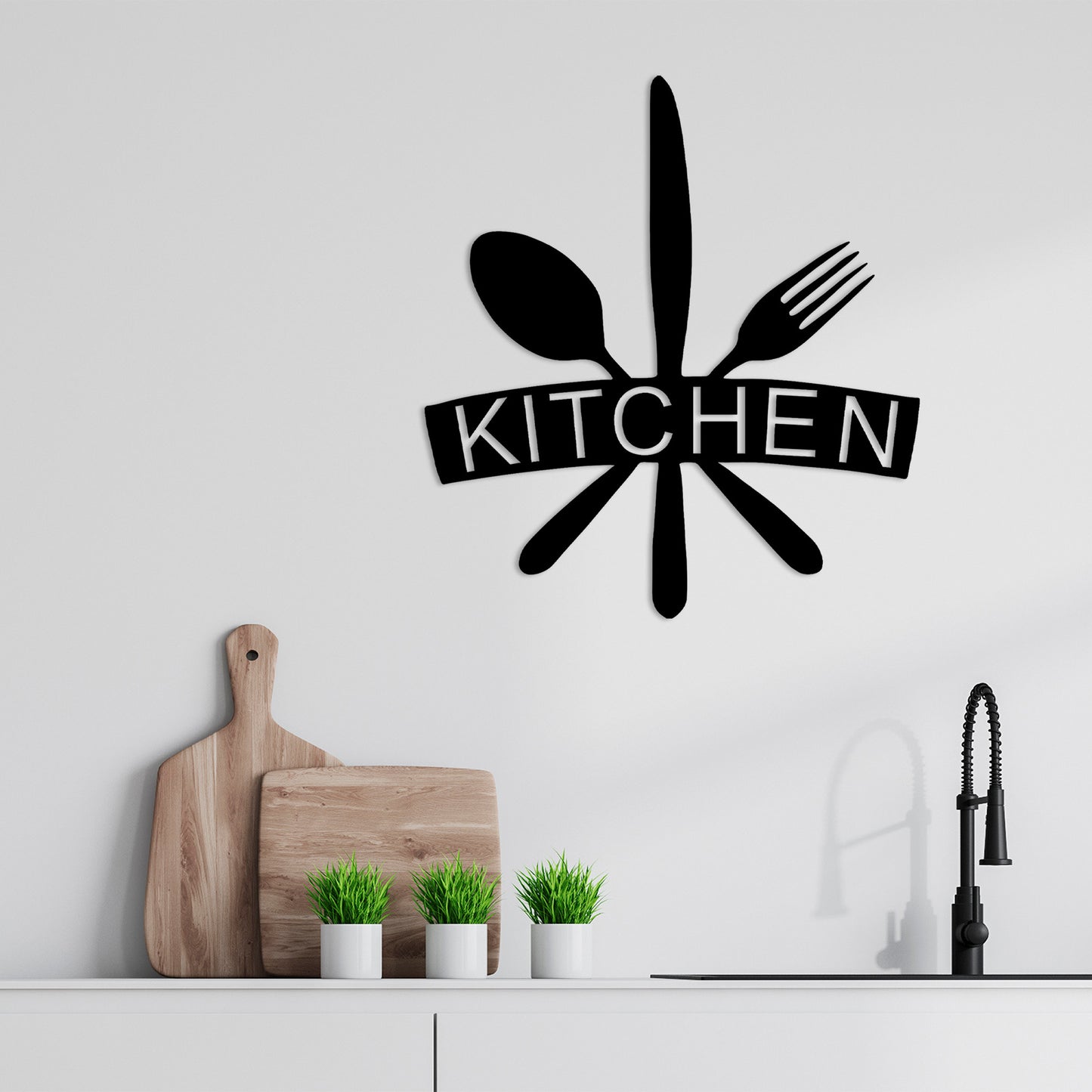 Metalna zidna dekoracija, Kitchen