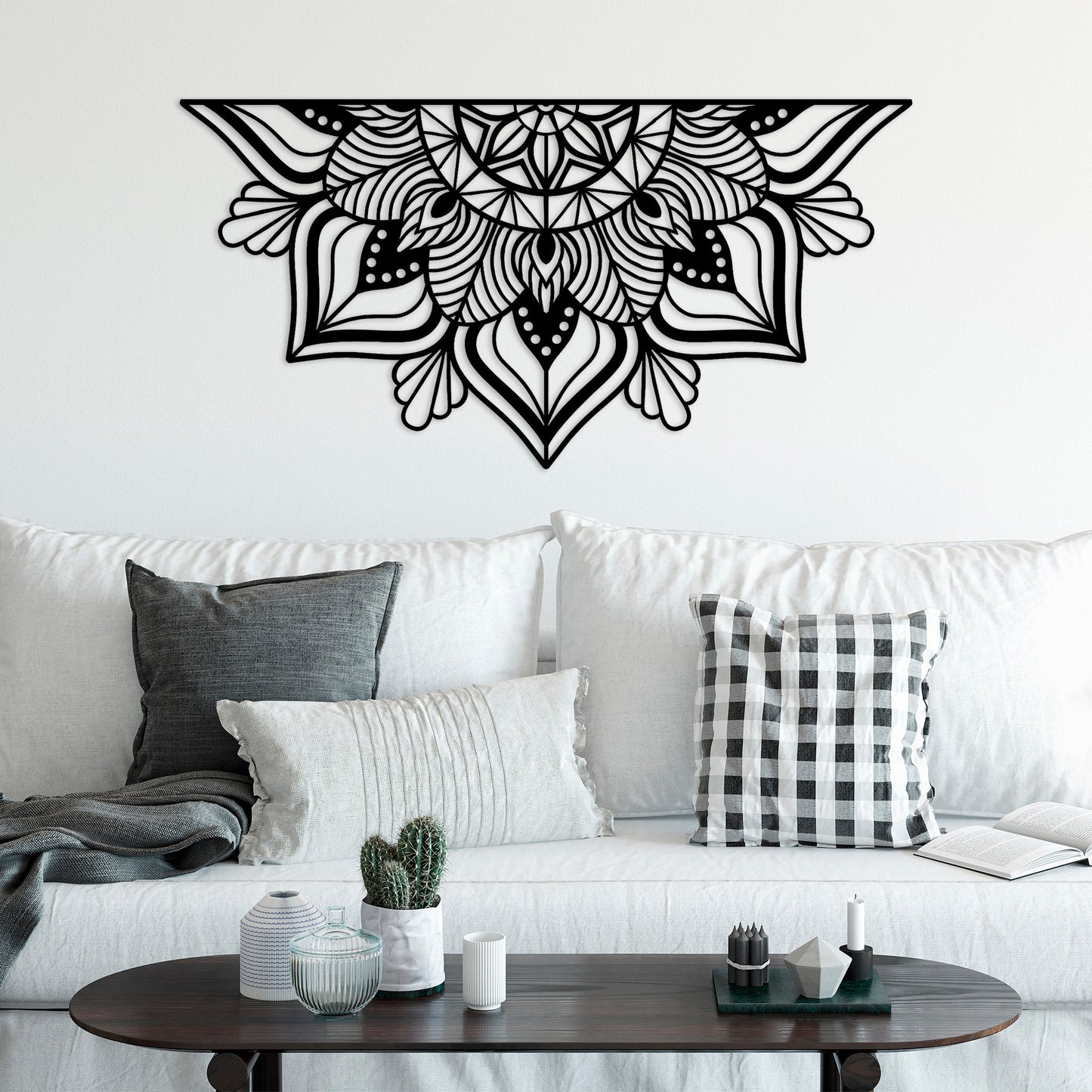 Metalna zidna dekoracija, Mandala-S-1