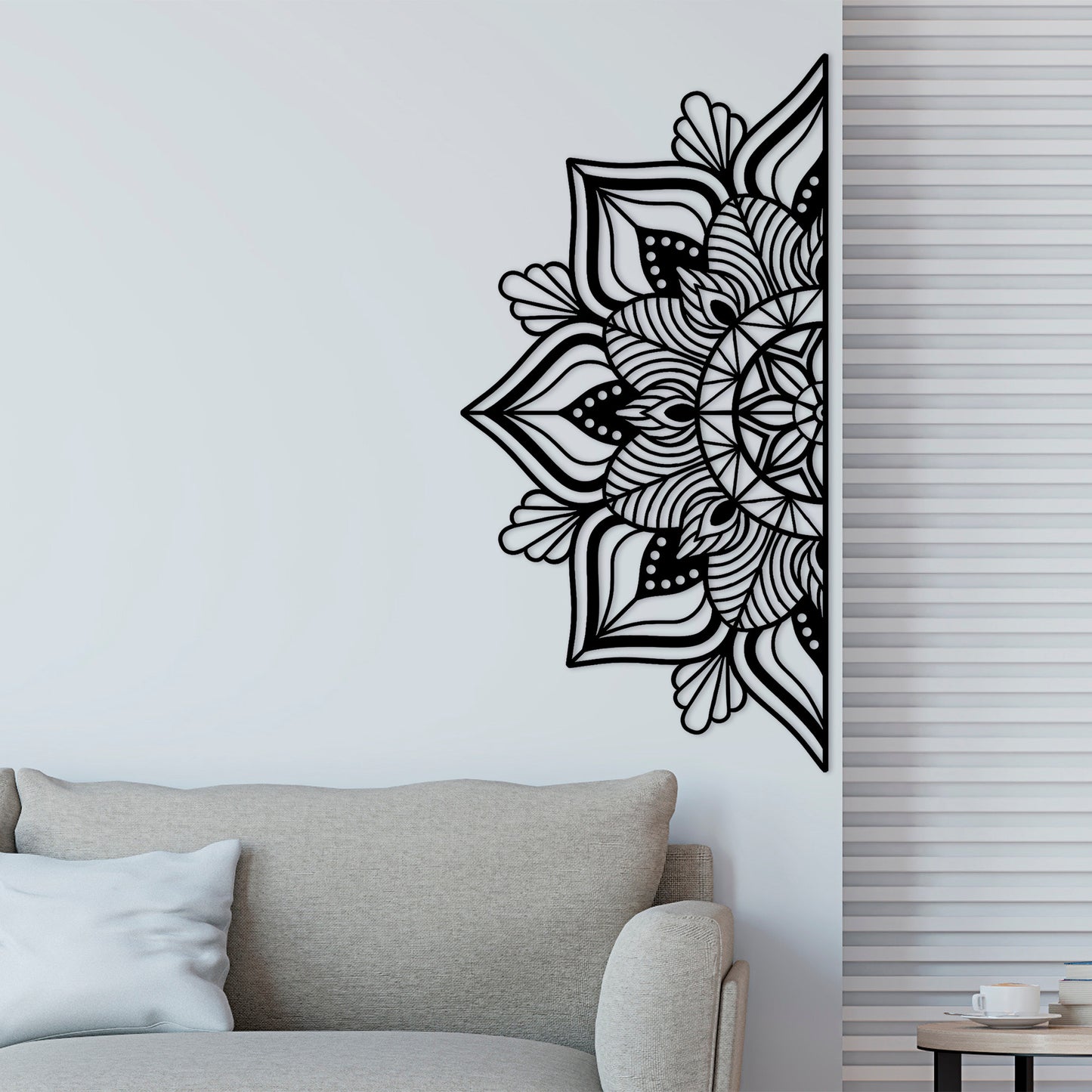 Metalna zidna dekoracija, Mandala-S-1