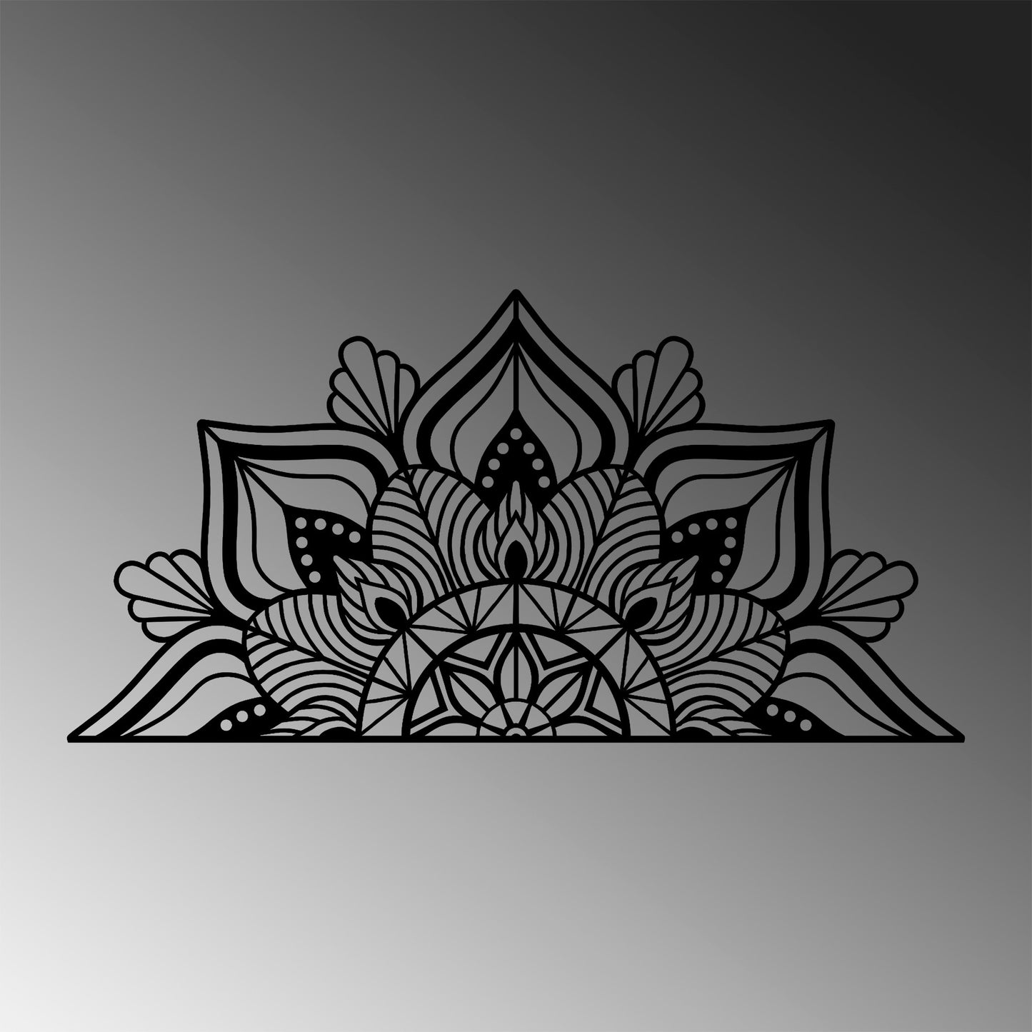 Metalna zidna dekoracija, Mandala-S-1