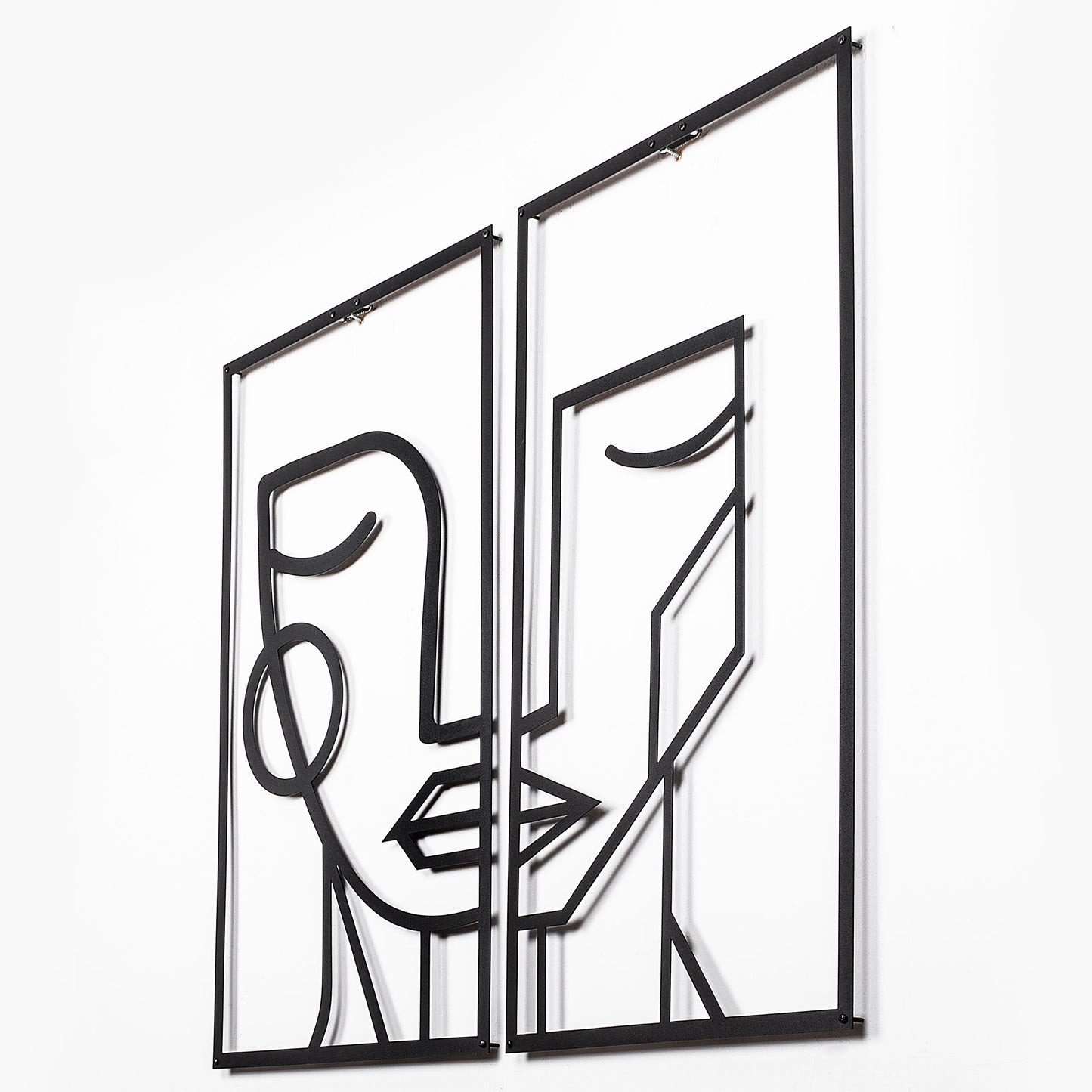 Metalna zidna dekoracija, Woman Face