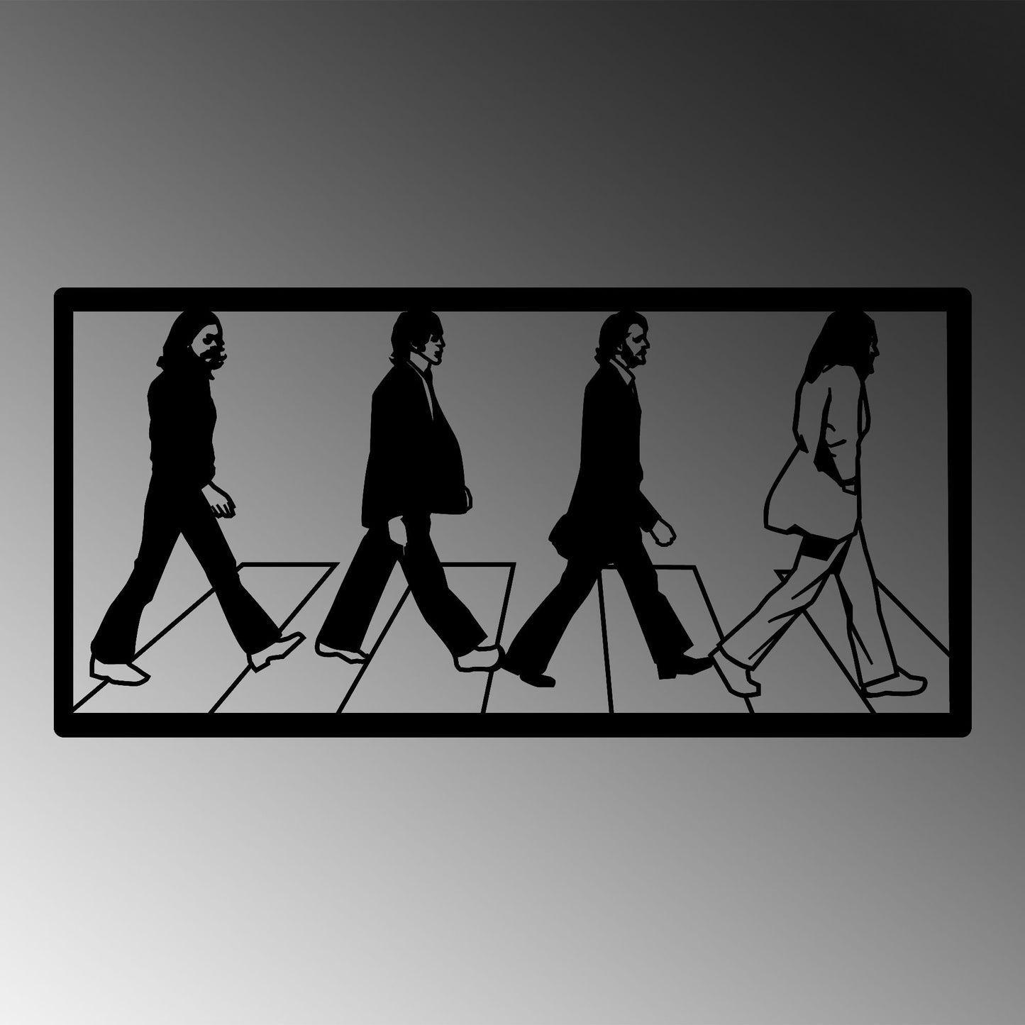 Metalna zidna dekoracija, The Beatles