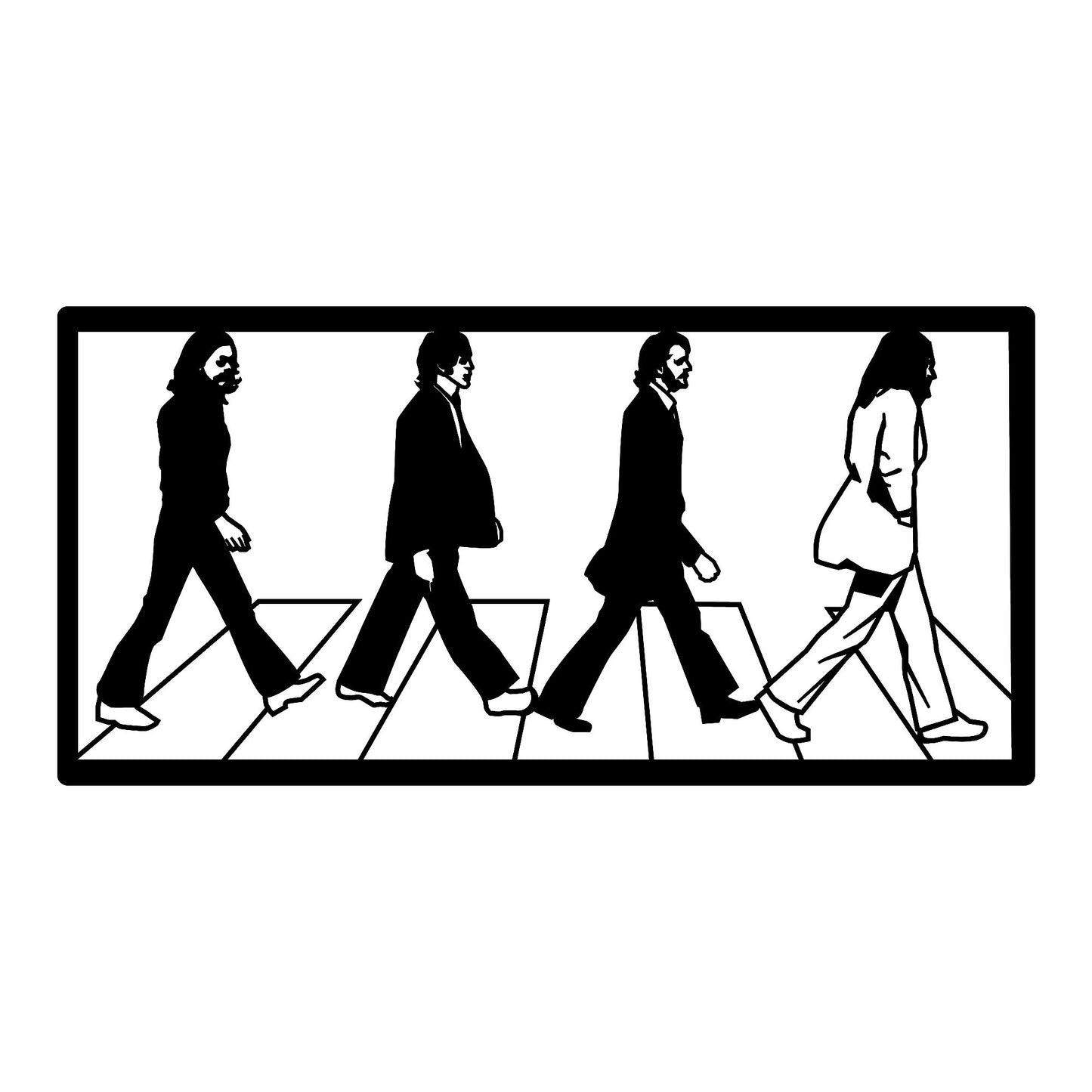 Metalna zidna dekoracija, The Beatles