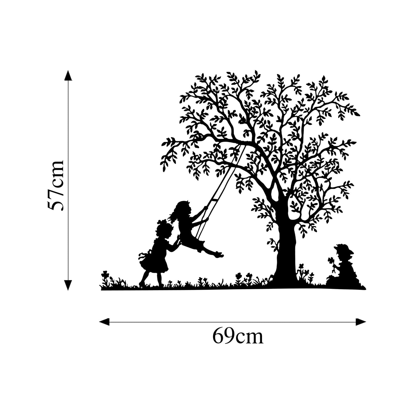 Metalna zidna dekoracija, Swing And Kids