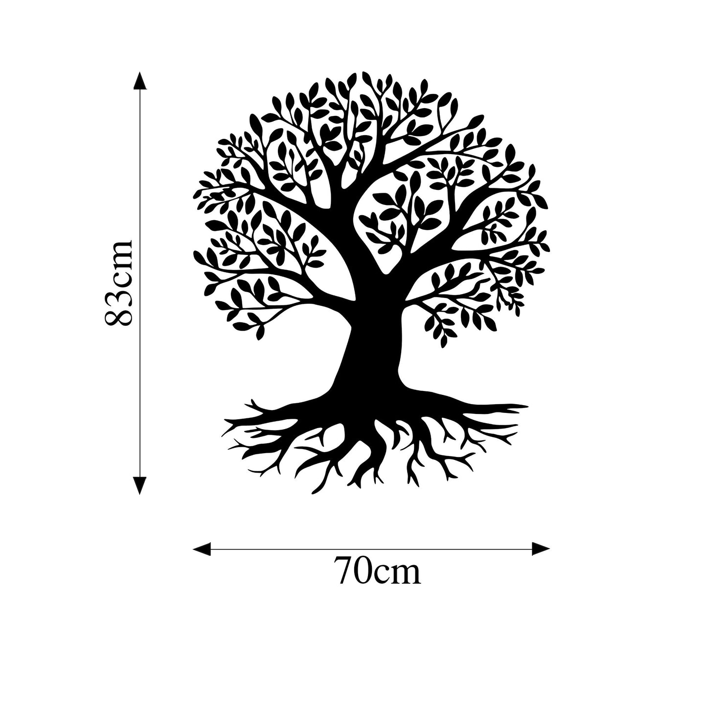 Metalna zidna dekoracija, Monumental Tree 2