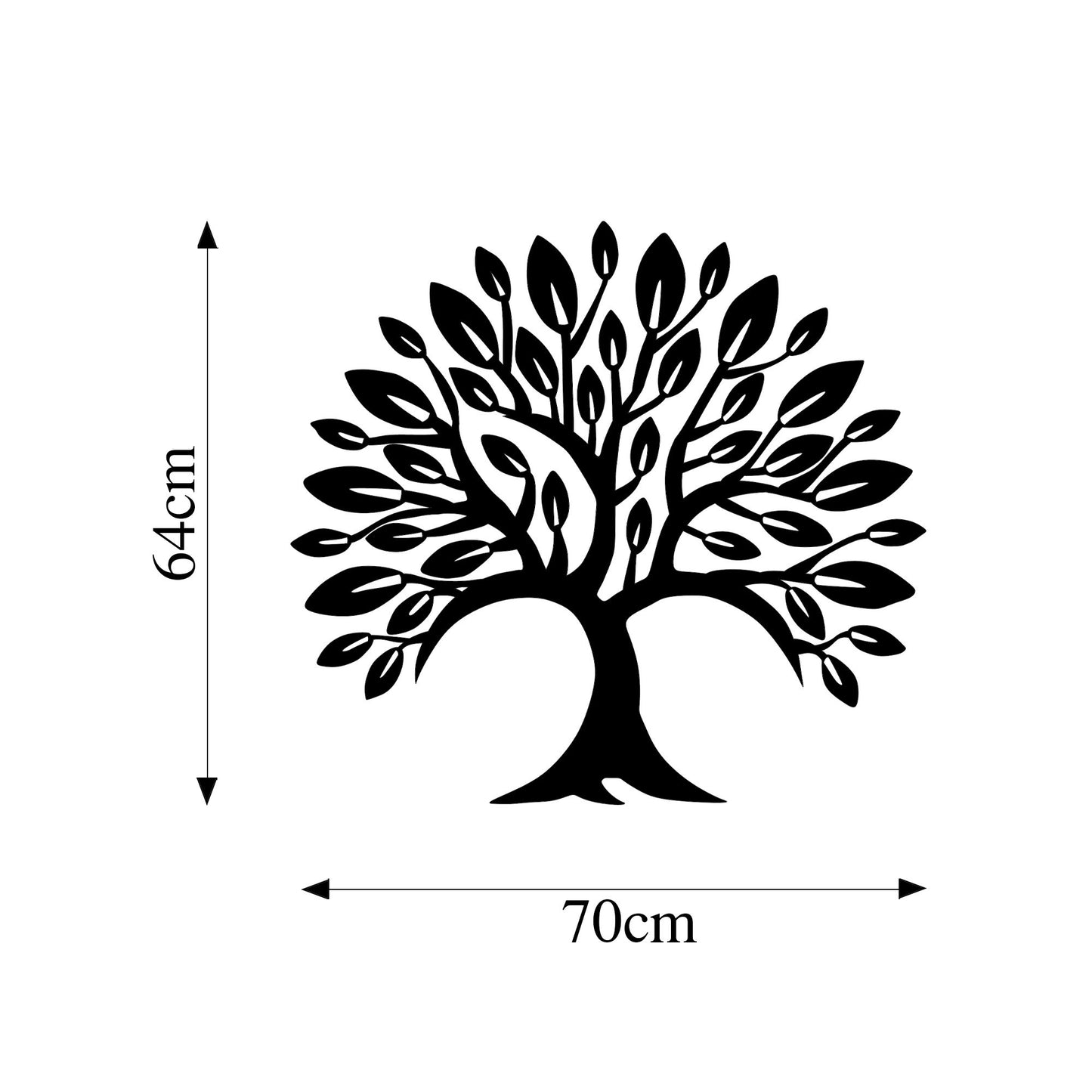 Metalna zidna dekoracija, Monumental Tree 5