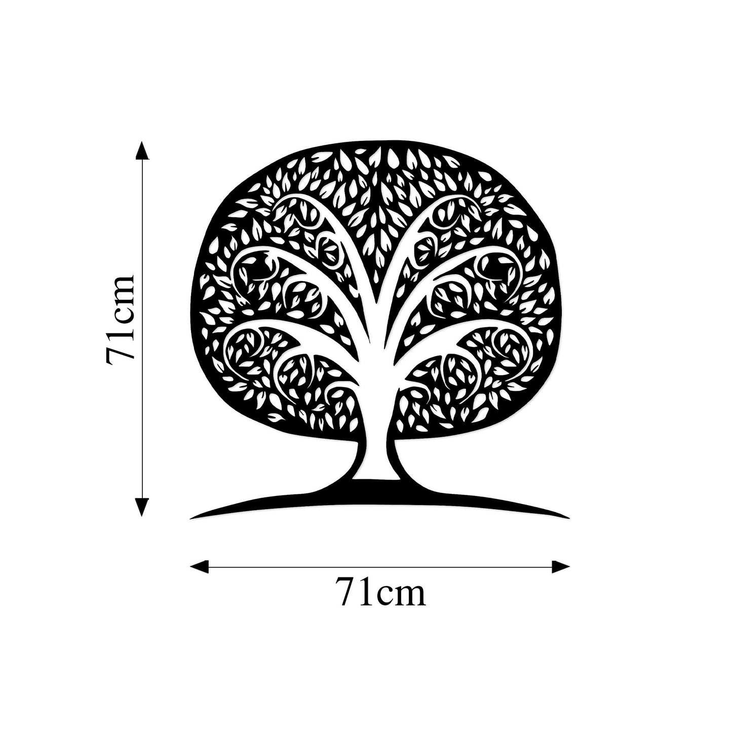 Metalna zidna dekoracija, Monumental Tree 7