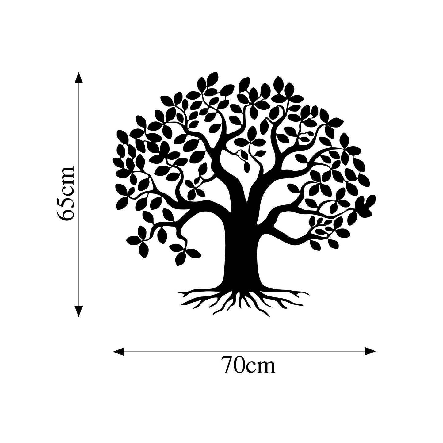 Metalna zidna dekoracija, Monumental Tree 9