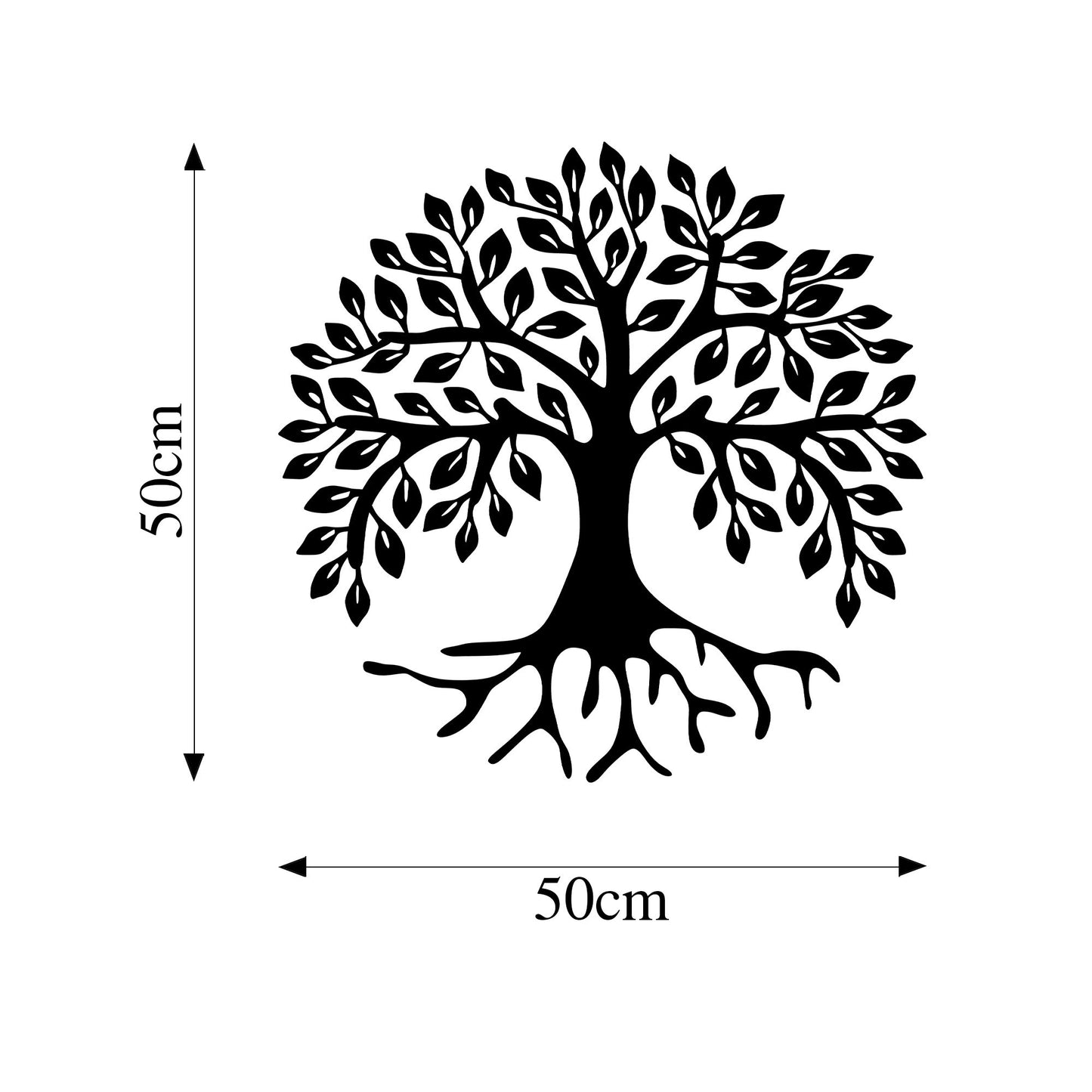 Metalna zidna dekoracija, Monumental Tree 10