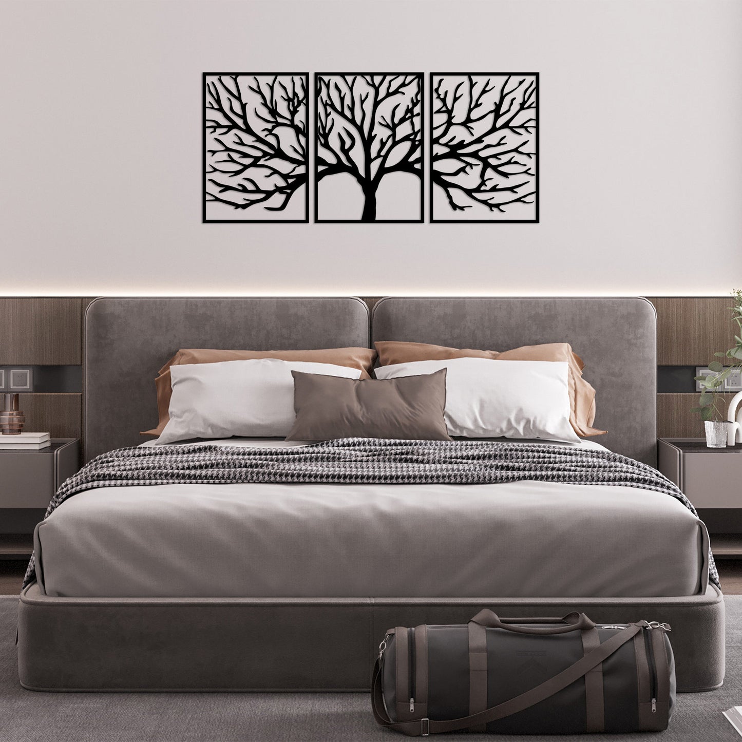 Metalna zidna dekoracija, Monumental Tree 16