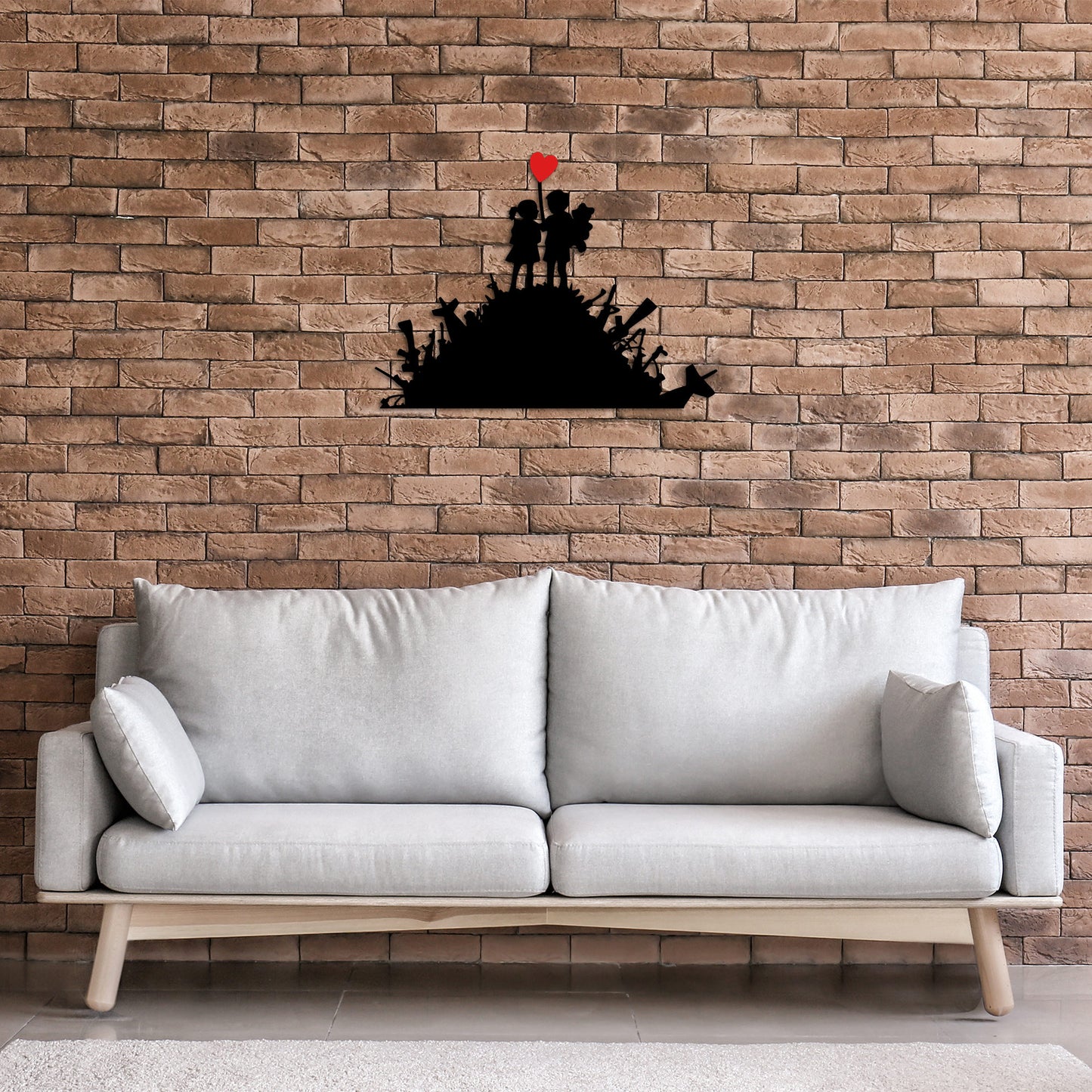 Metalna zidna dekoracija, Banksy - 1