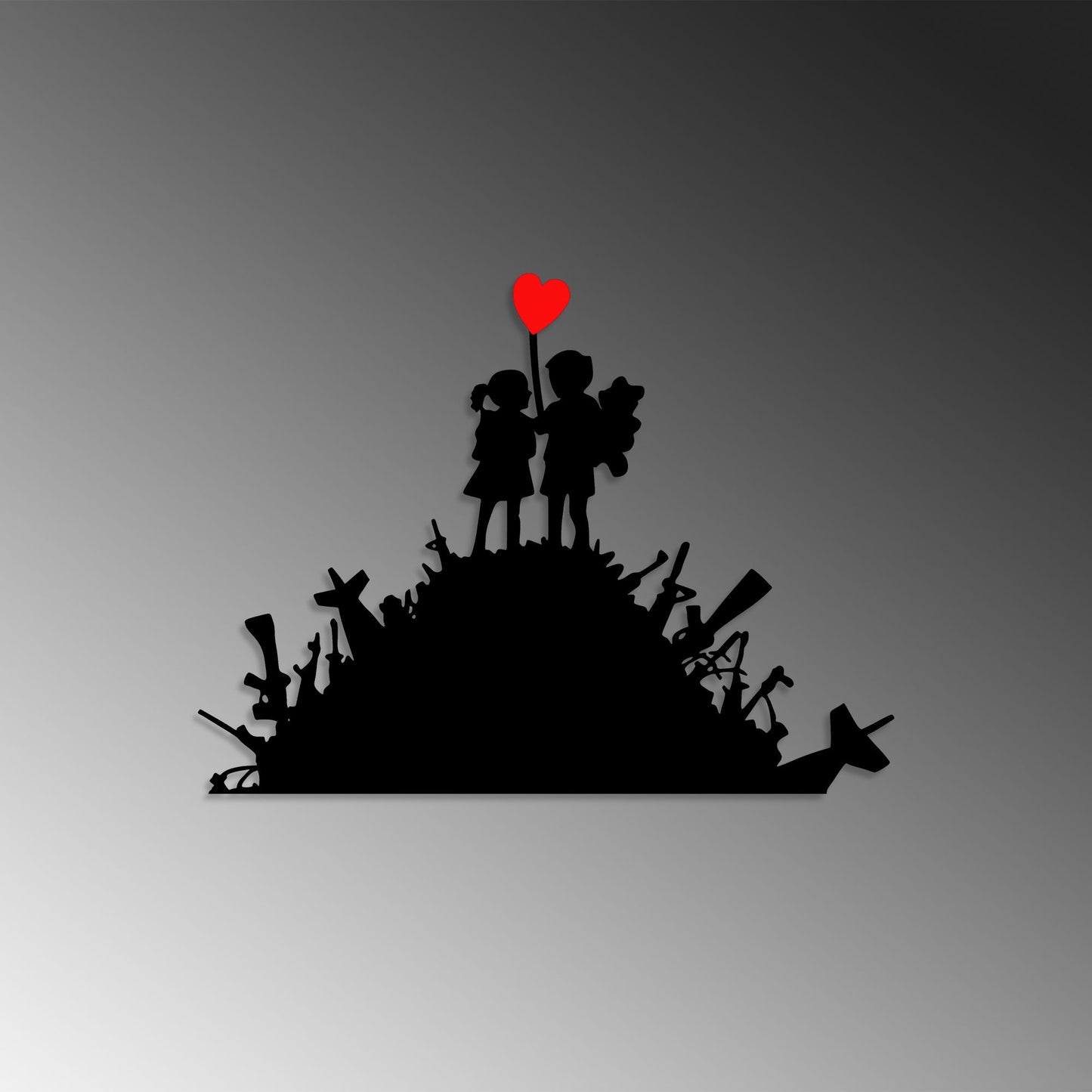 Metalna zidna dekoracija, Banksy - 1