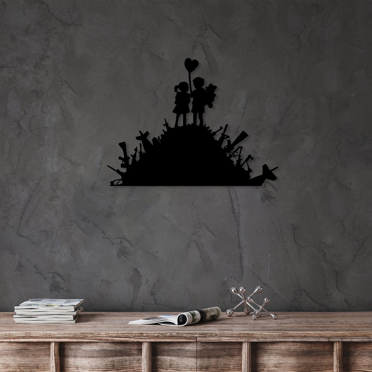Metalna zidna dekoracija, Banksy - 2