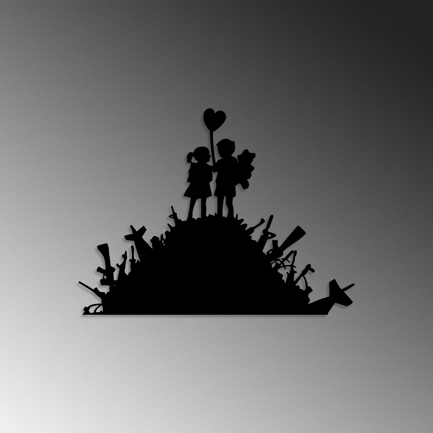 Metalna zidna dekoracija, Banksy - 2