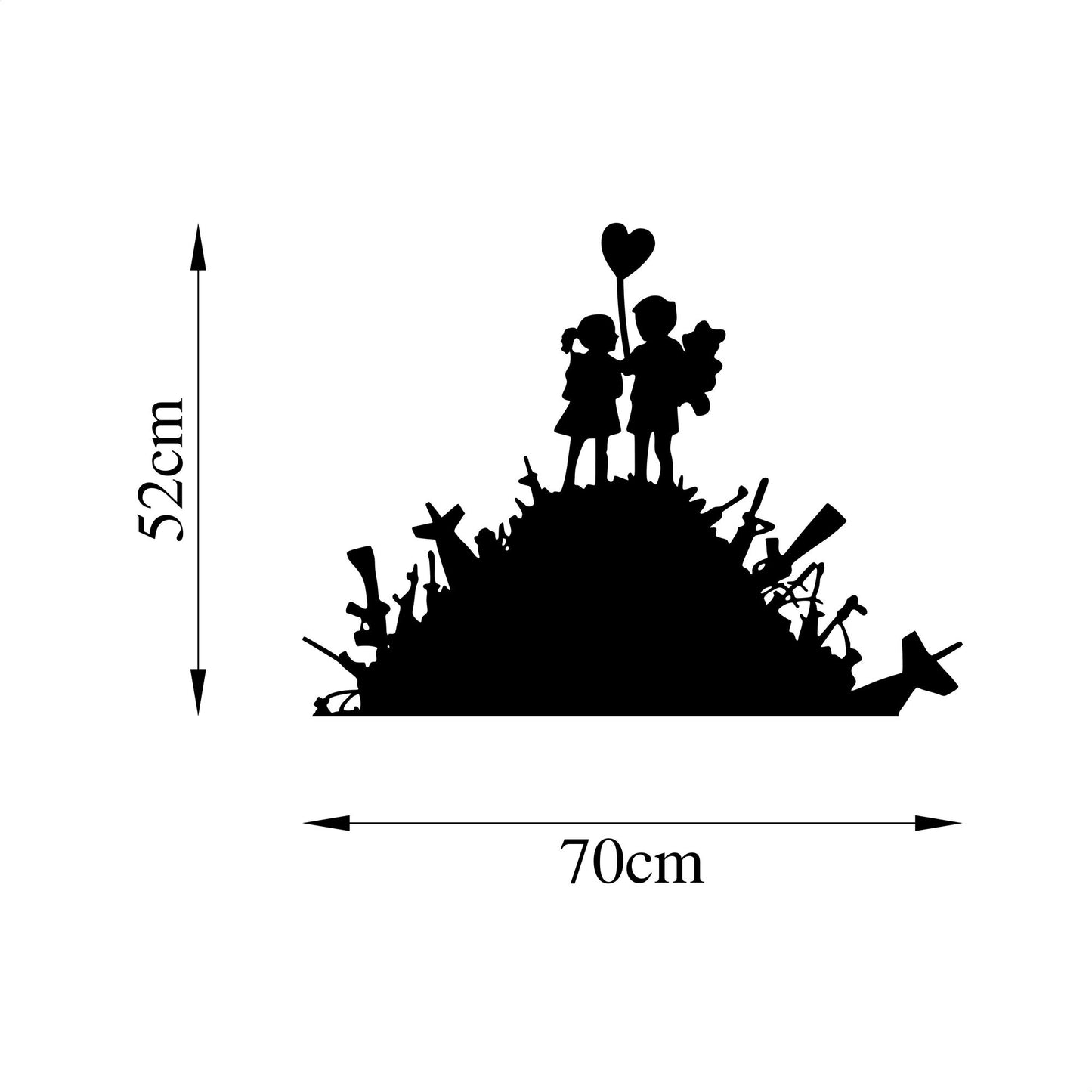 Metalna zidna dekoracija, Banksy - 2