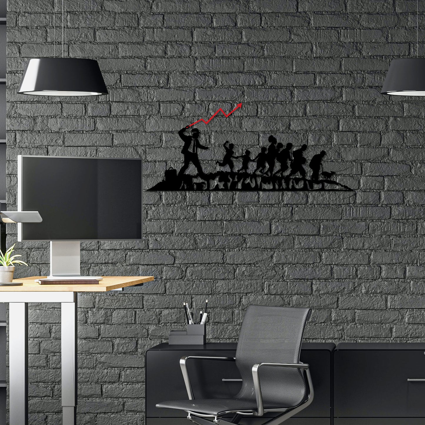Metalna zidna dekoracija, Banksy - 4