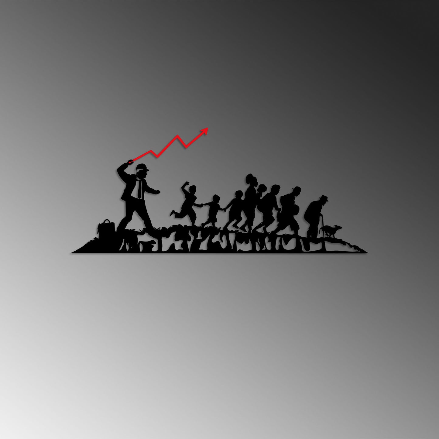 Metalna zidna dekoracija, Banksy - 4