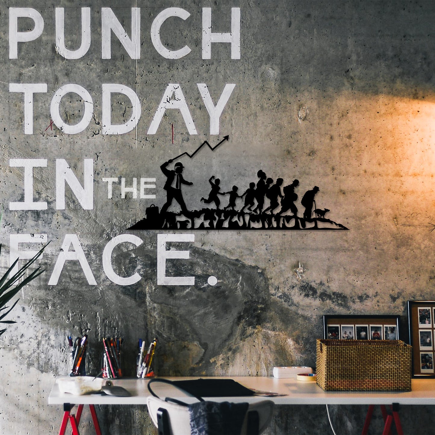 Metalna zidna dekoracija, Banksy - 5