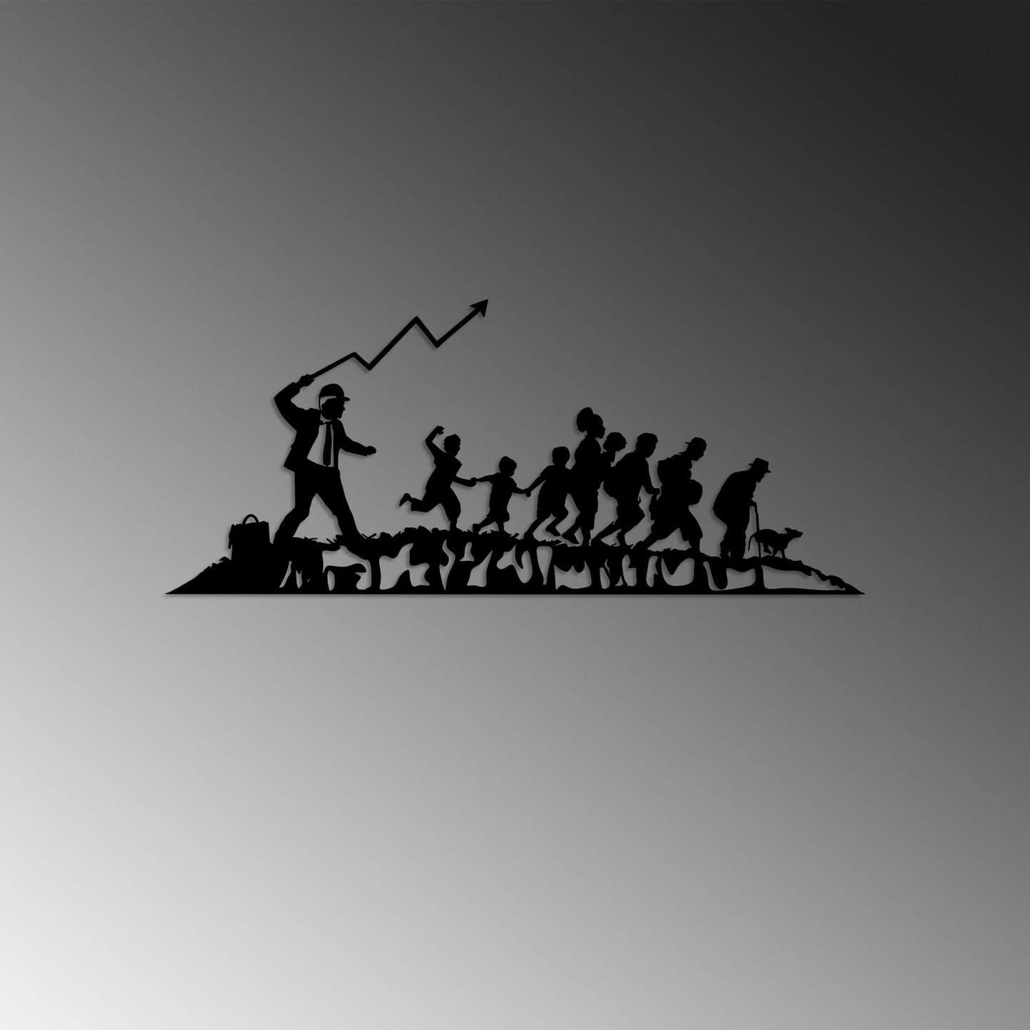 Metalna zidna dekoracija, Banksy - 5