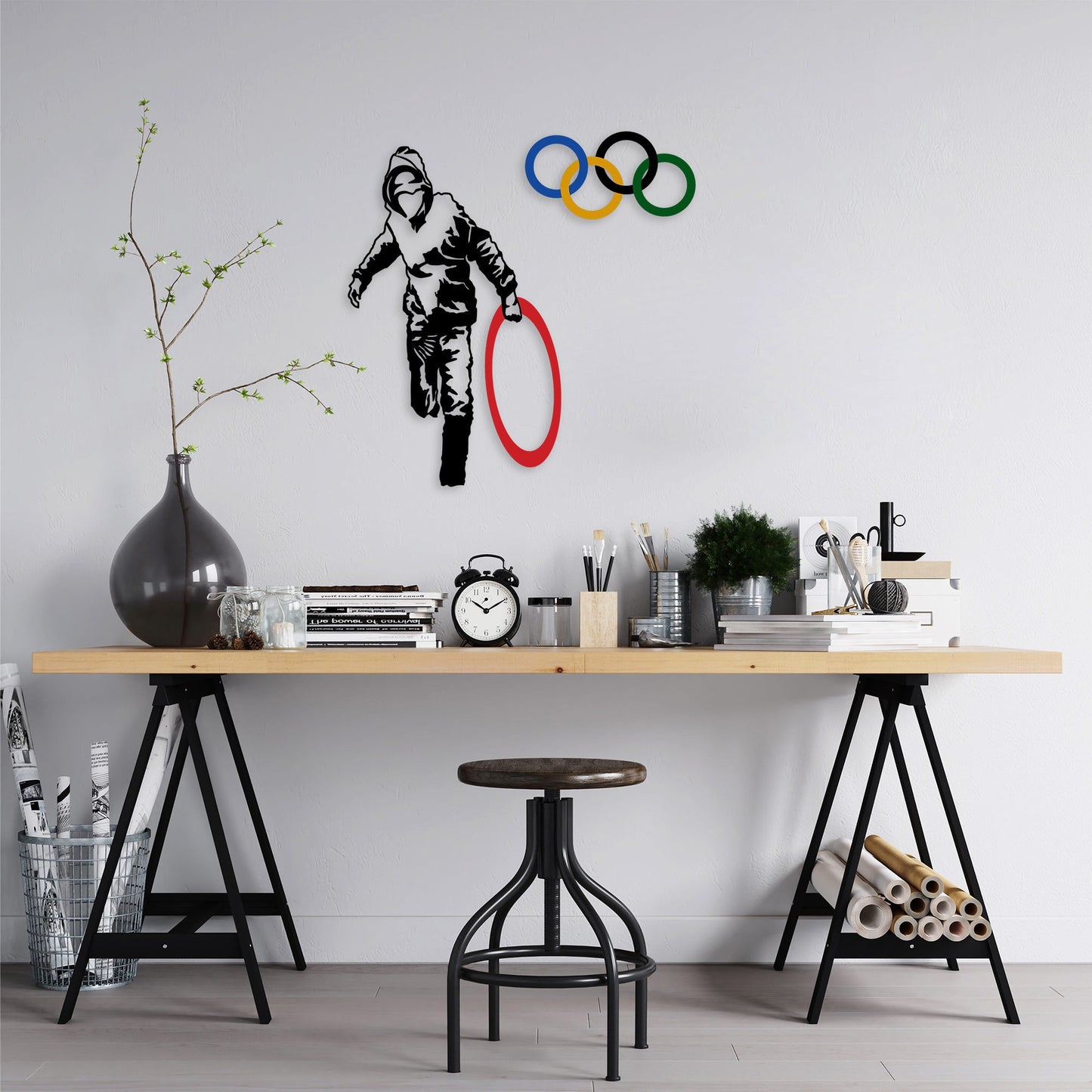 Metalna zidna dekoracija, Banksy - 7