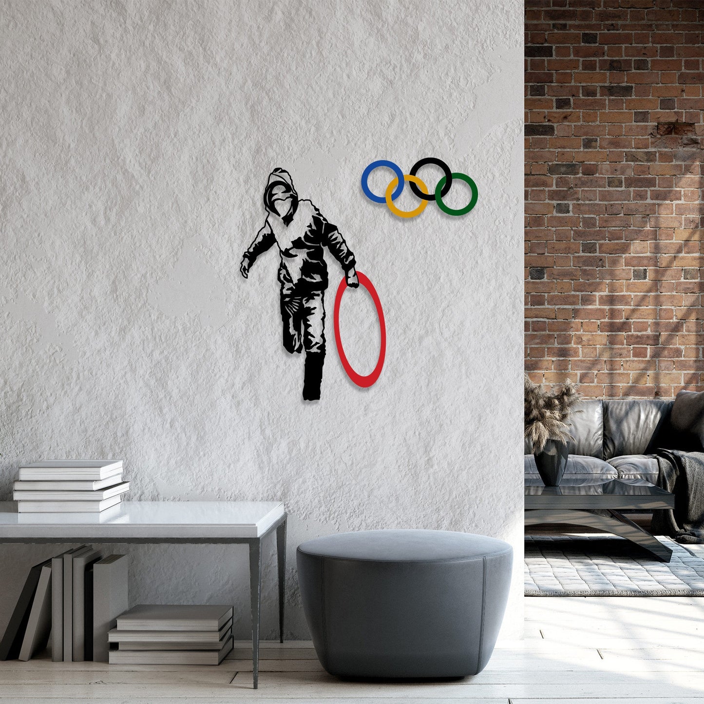 Metalna zidna dekoracija, Banksy - 7