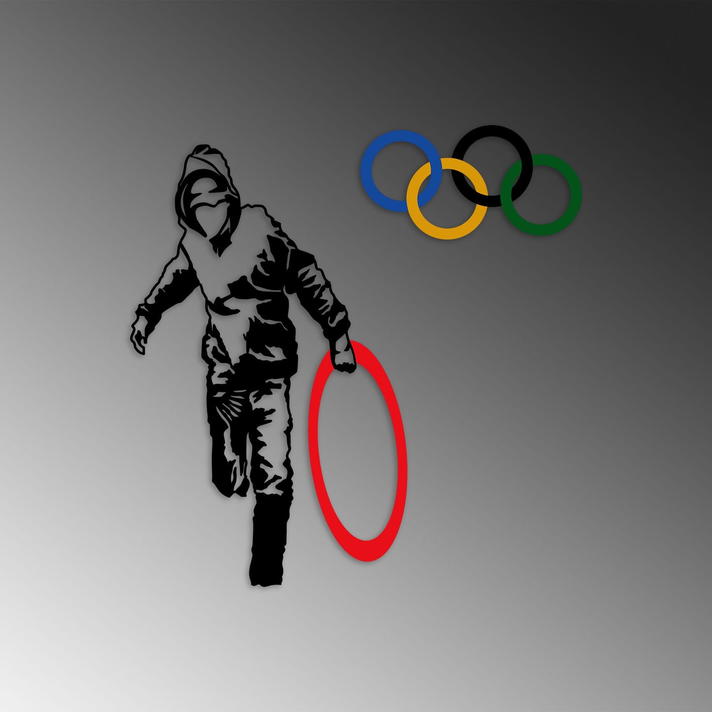 Metalna zidna dekoracija, Banksy - 7