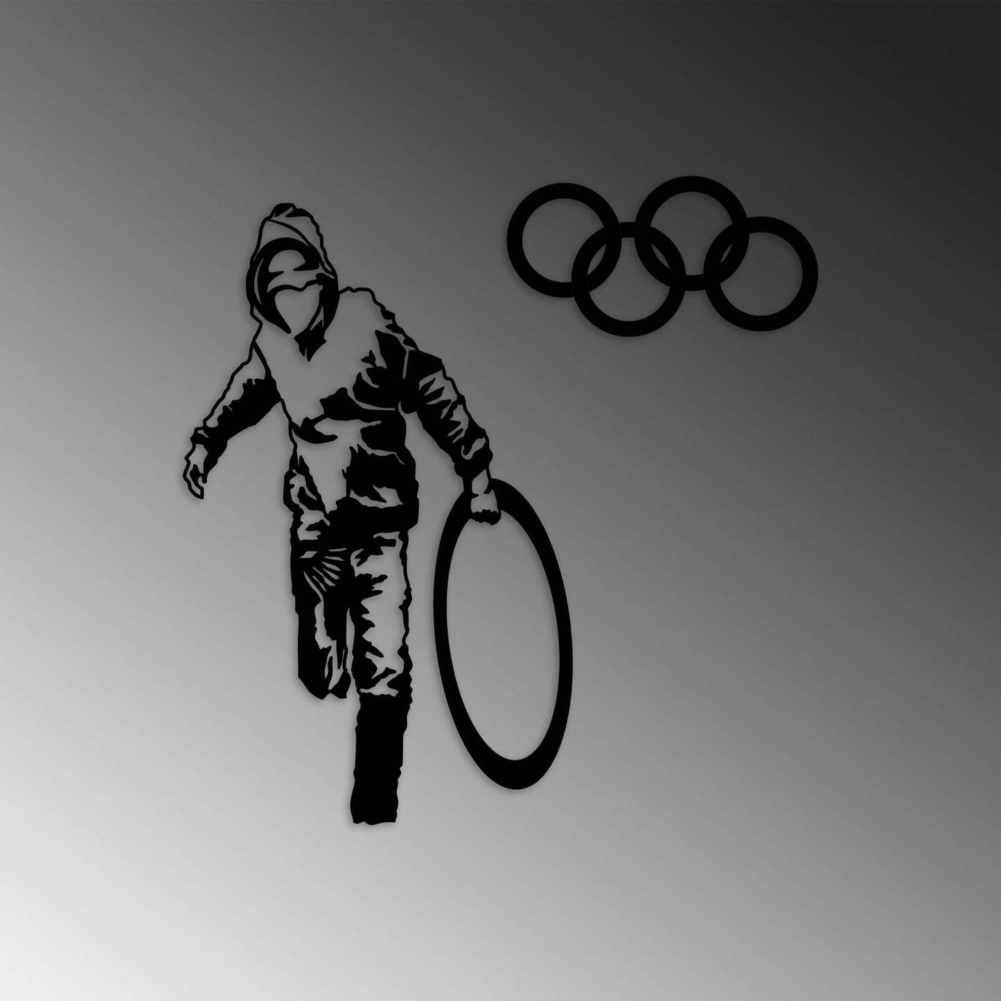 Metalna zidna dekoracija, Banksy - 8