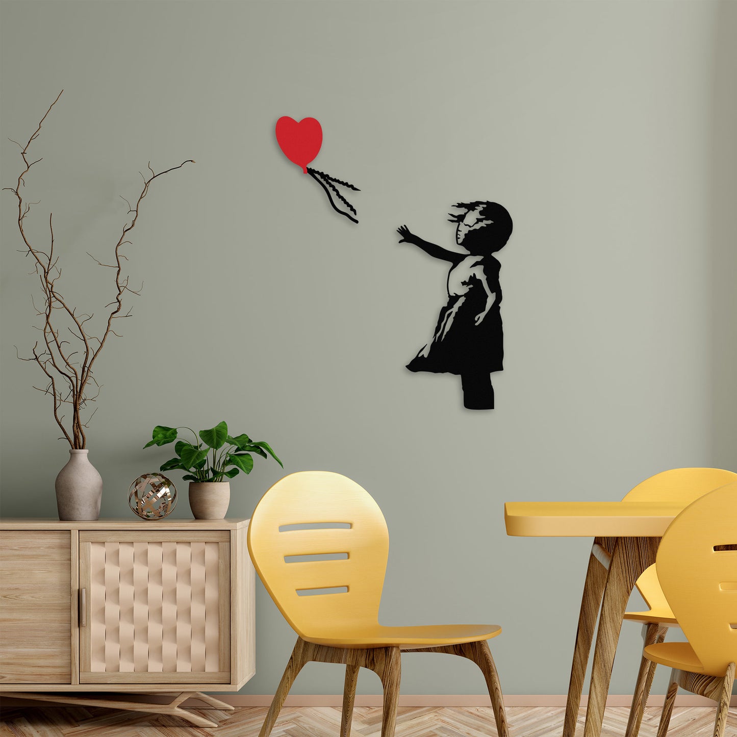 Metalna zidna dekoracija, Banksy - 13