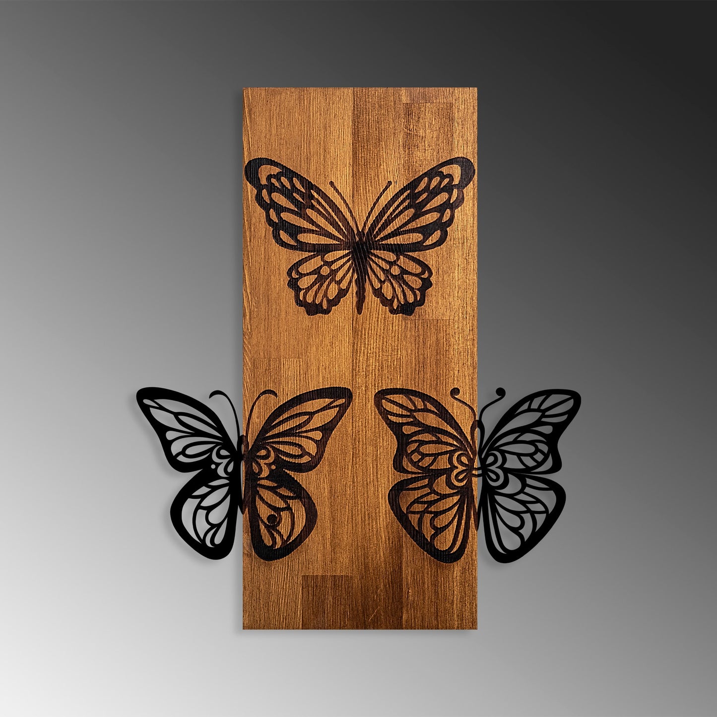 Drvena zidna dekoracija, Butterflies 1