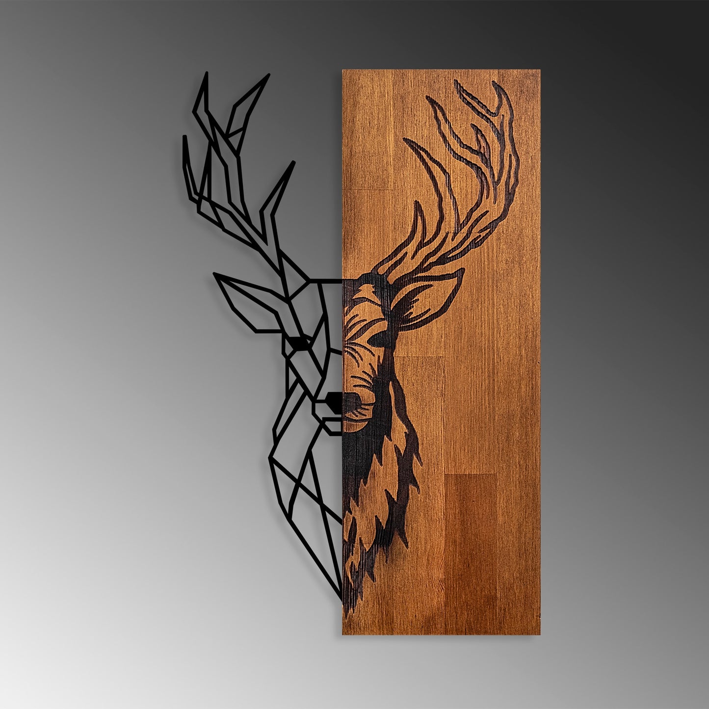 Drvena zidna dekoracija, Red Deer 1
