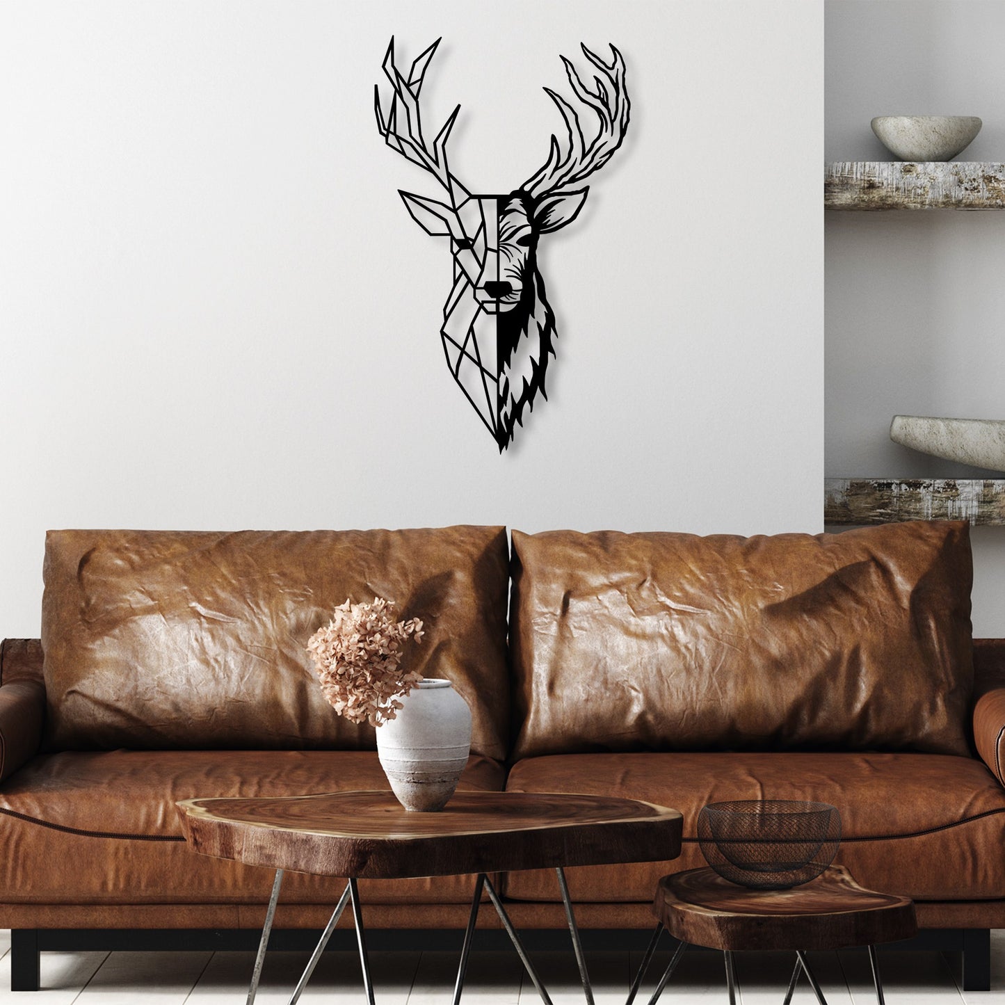 Metalna zidna dekoracija, Red Deer 2