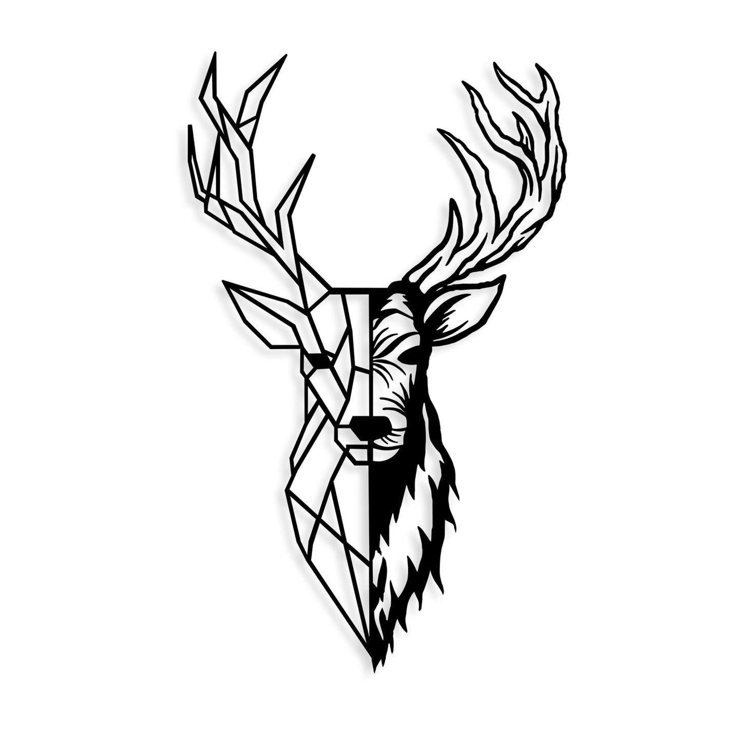 Metalna zidna dekoracija, Red Deer 2