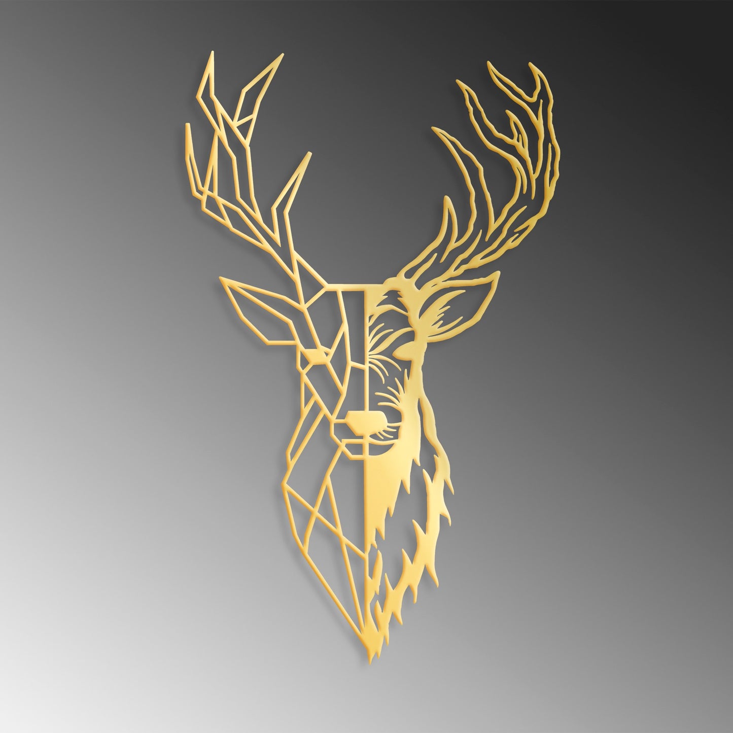 Metalna zidna dekoracija, Red Deer 3