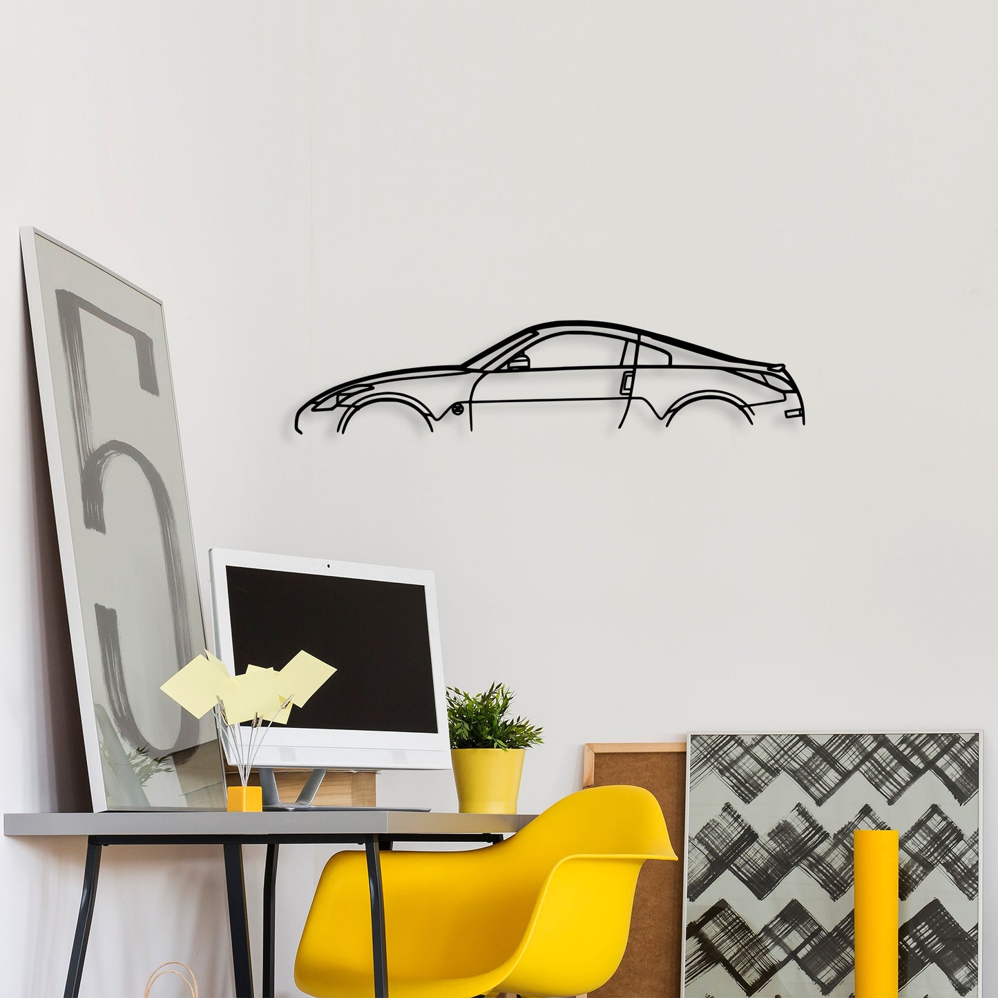 Metalna zidna dekoracija, Nissan 350Z Silhouette