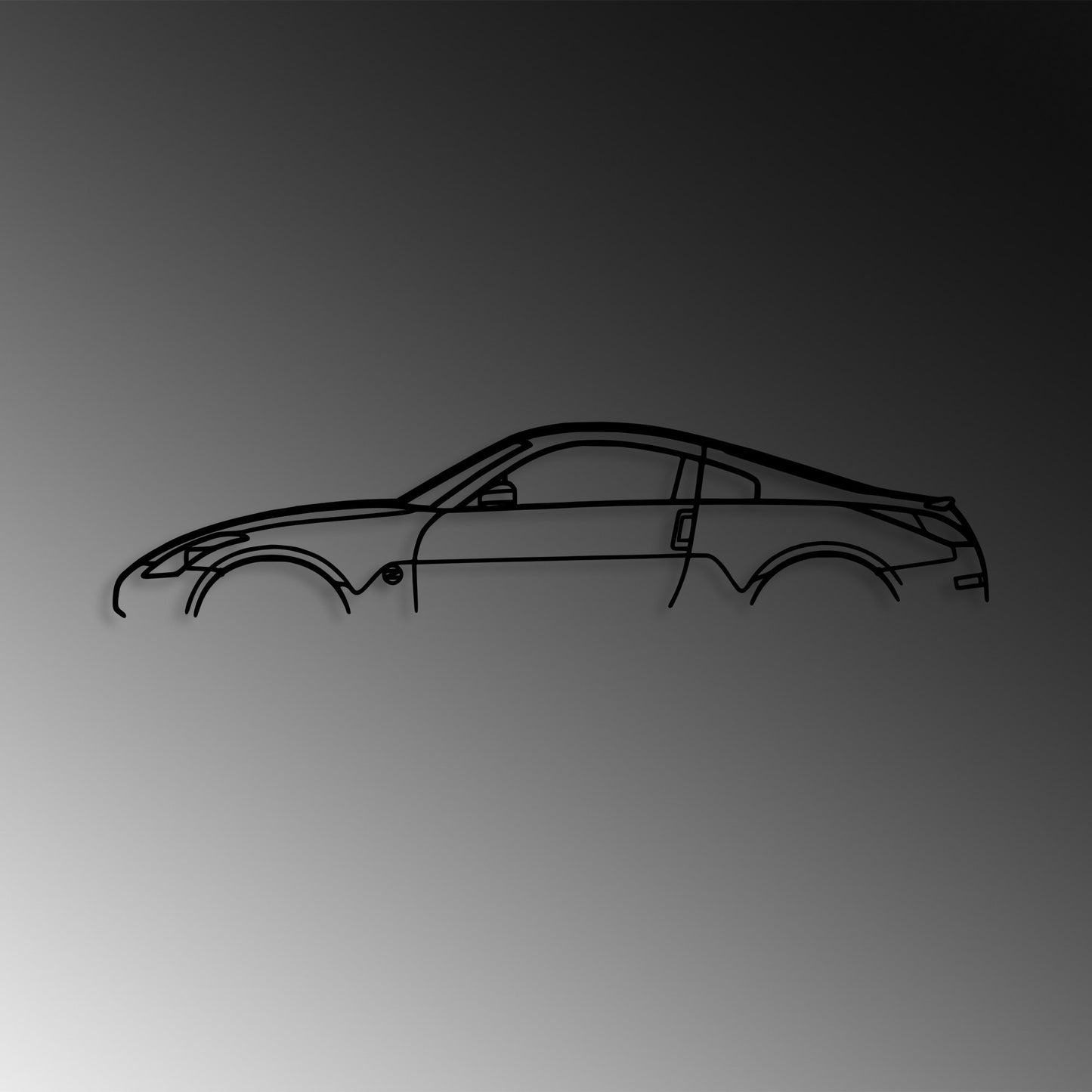 Metalna zidna dekoracija, Nissan 350Z Silhouette