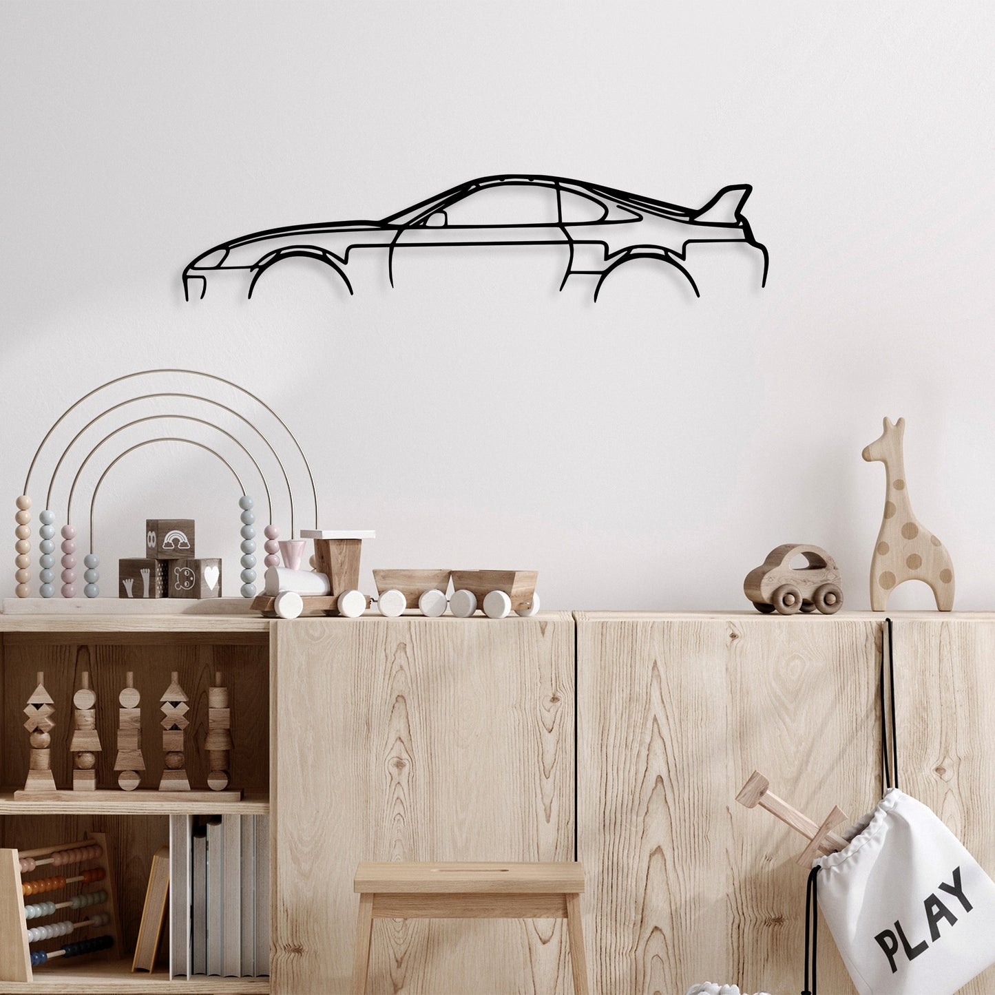 Metalna zidna dekoracija, Toyota Supra Silhouette