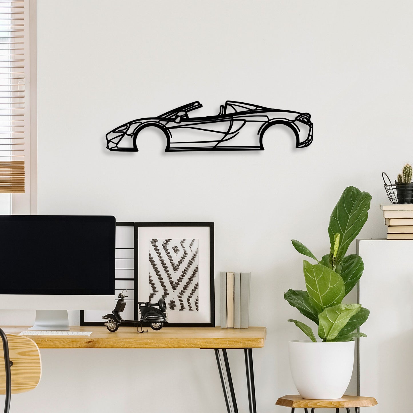 Metalna zidna dekoracija, McLaren 570S Silhouette