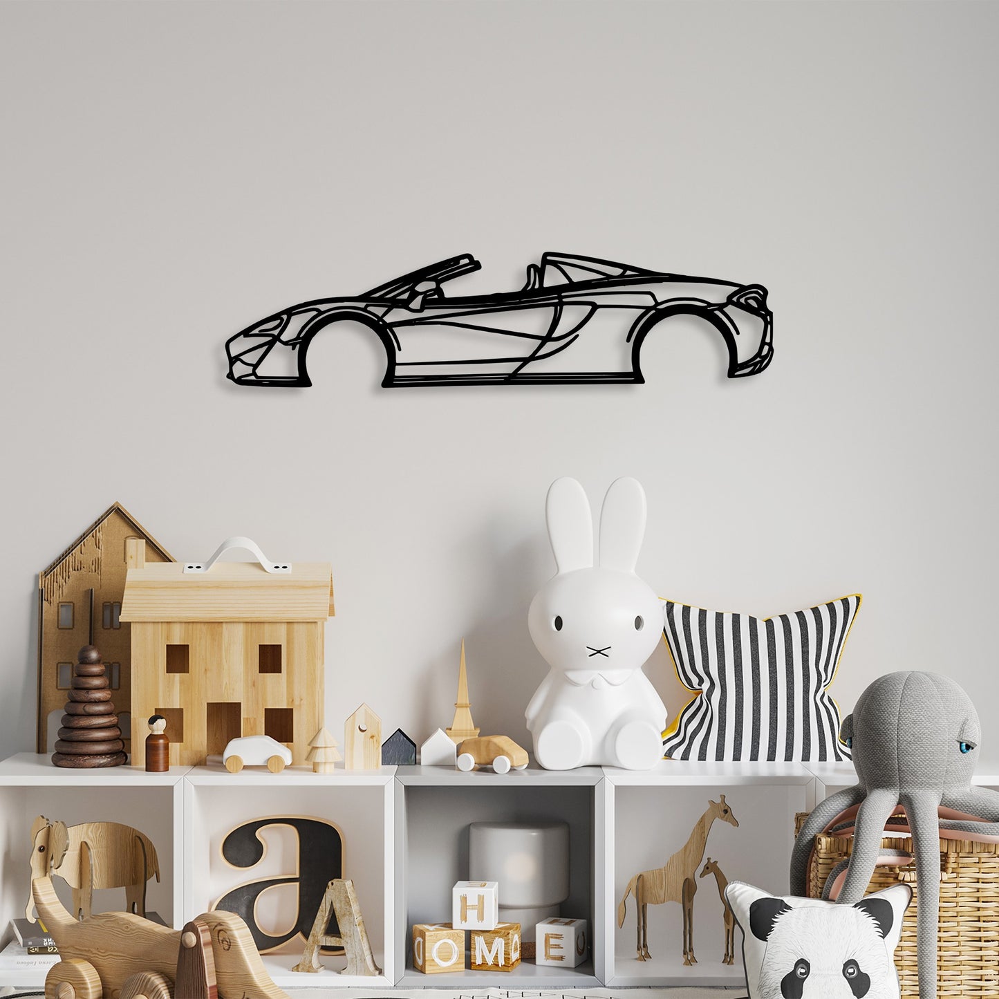 Metalna zidna dekoracija, McLaren 570S Silhouette
