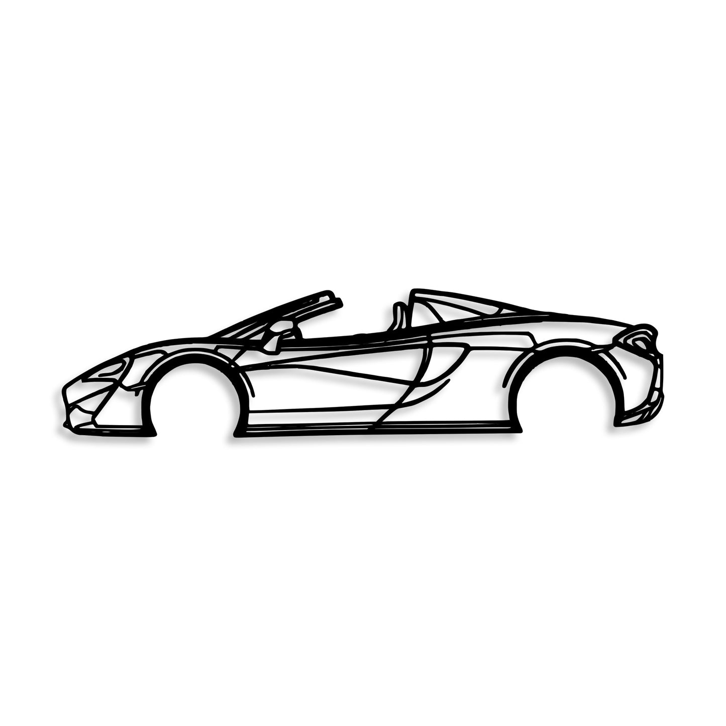 Metalna zidna dekoracija, McLaren 570S Silhouette