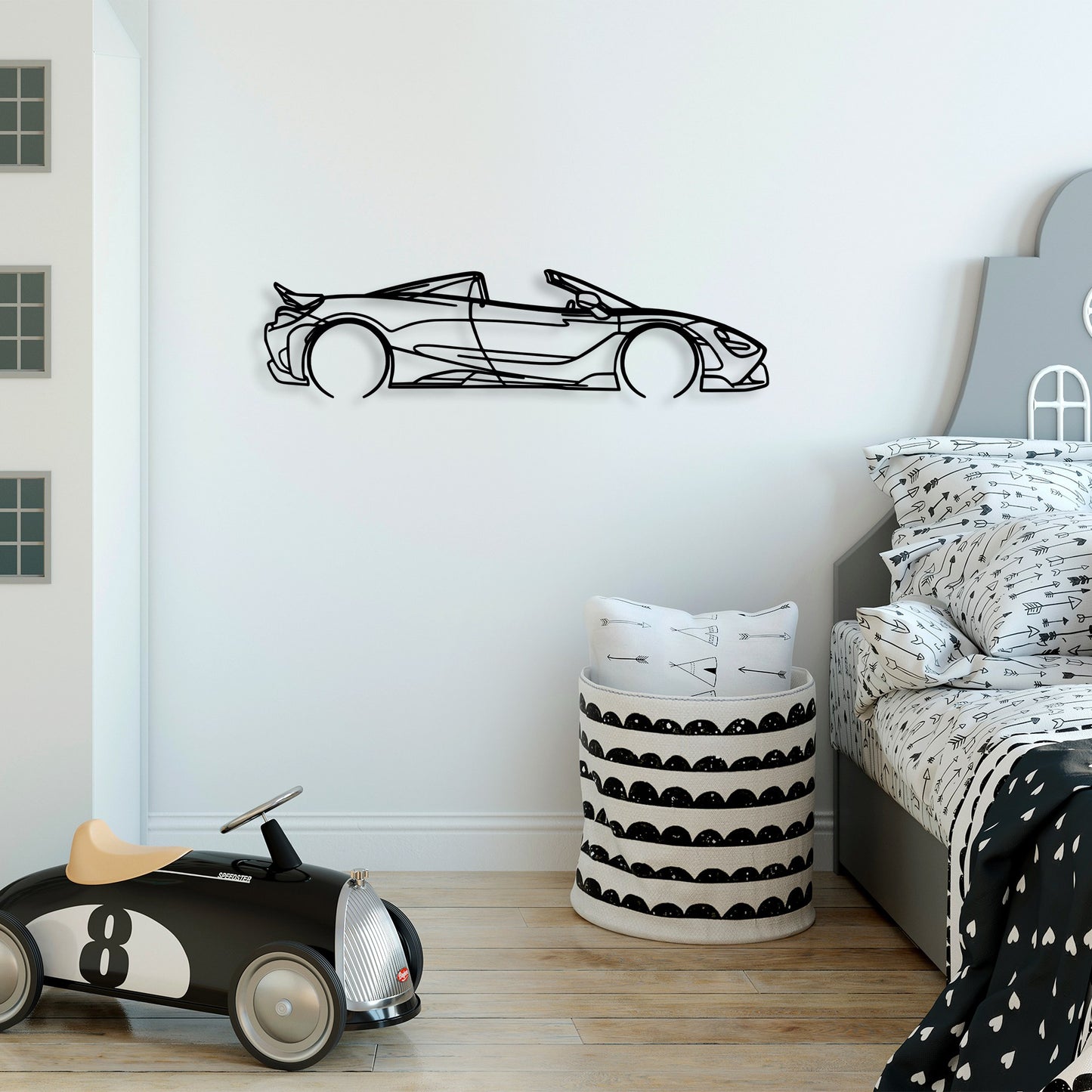 Metalna zidna dekoracija, McLaren 720S Silhouette