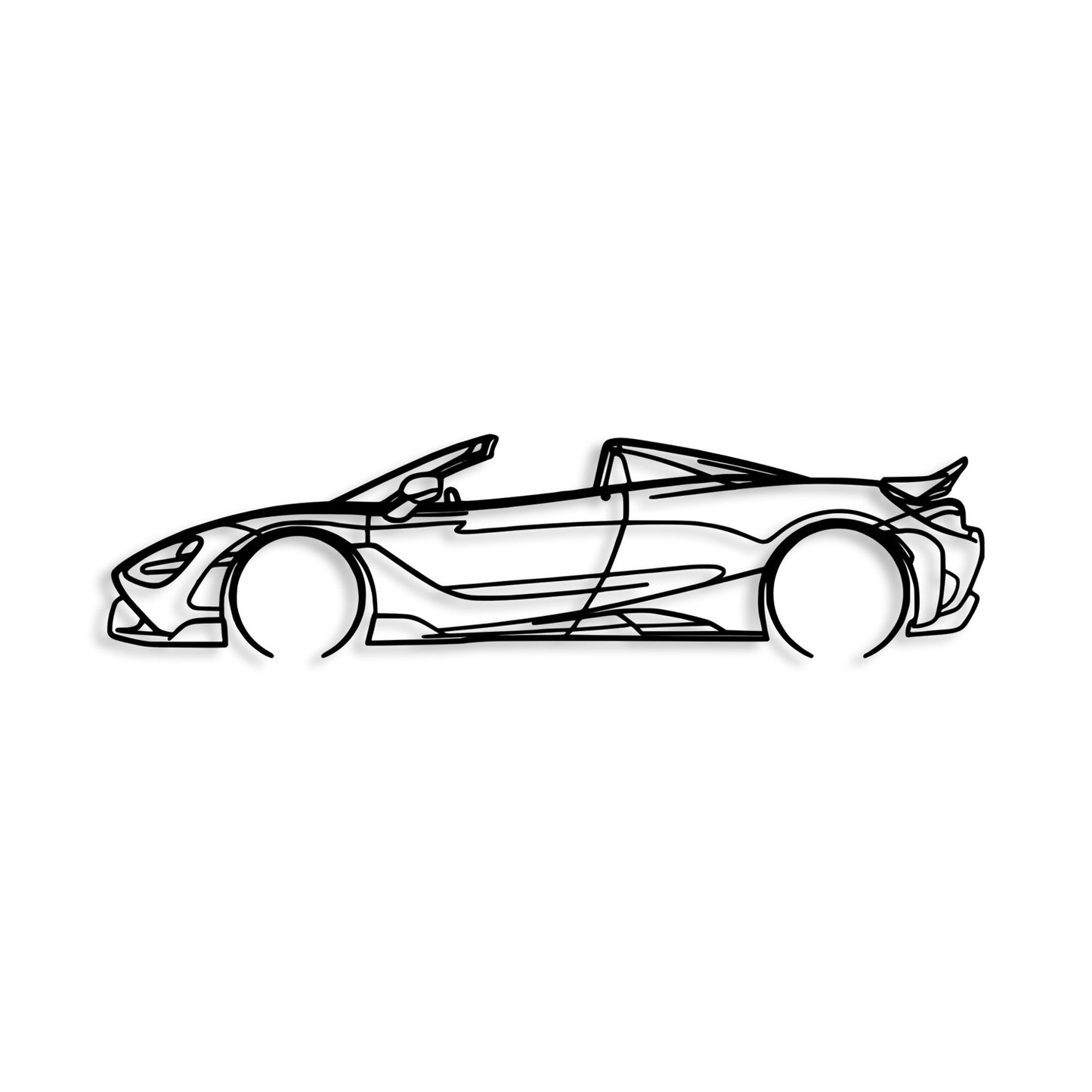 Metalna zidna dekoracija, McLaren 720S Silhouette