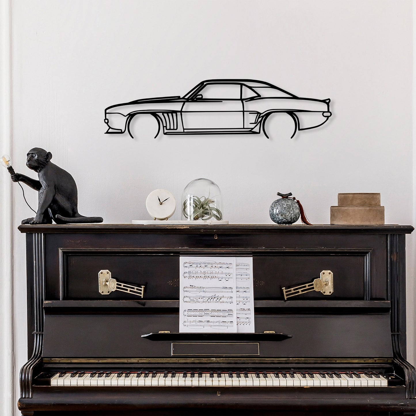 Metalna zidna dekoracija, Chevrolet Camaro Silhouette