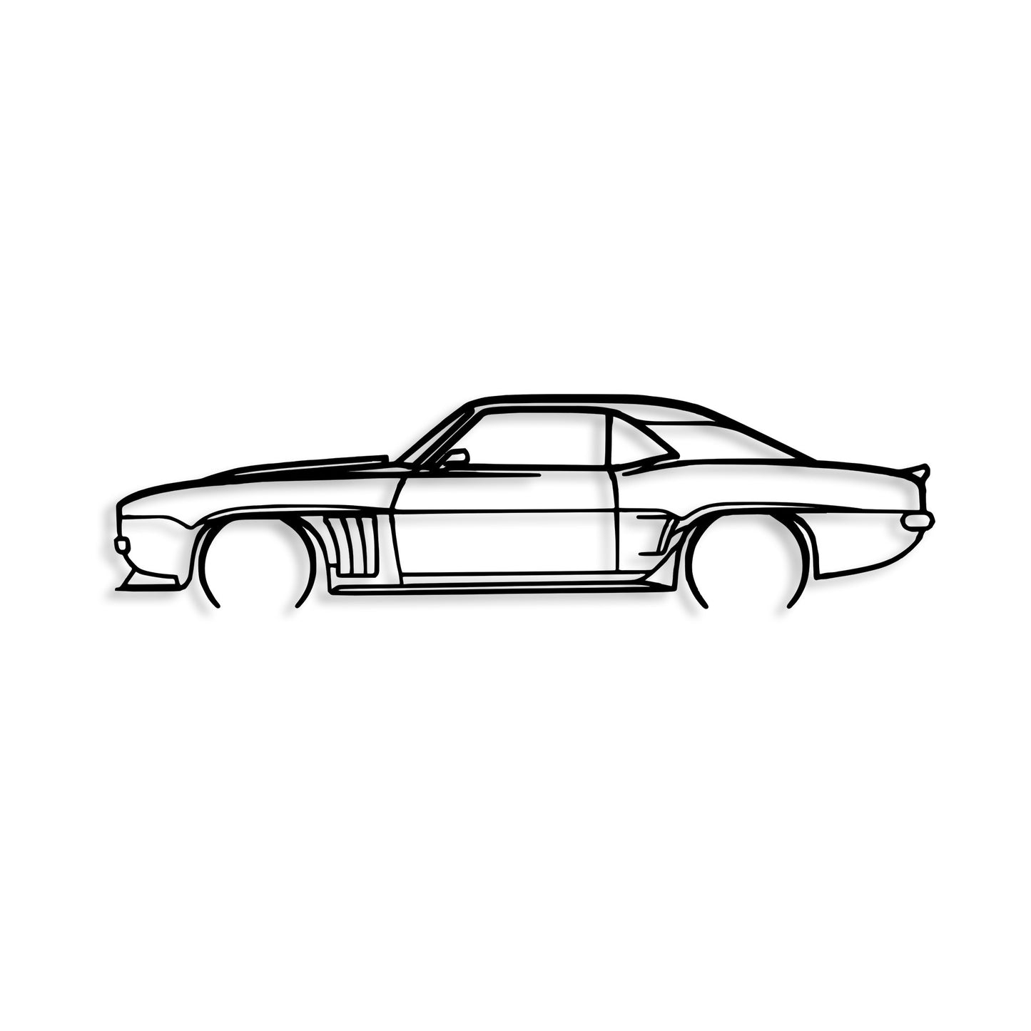 Metalna zidna dekoracija, Chevrolet Camaro Silhouette
