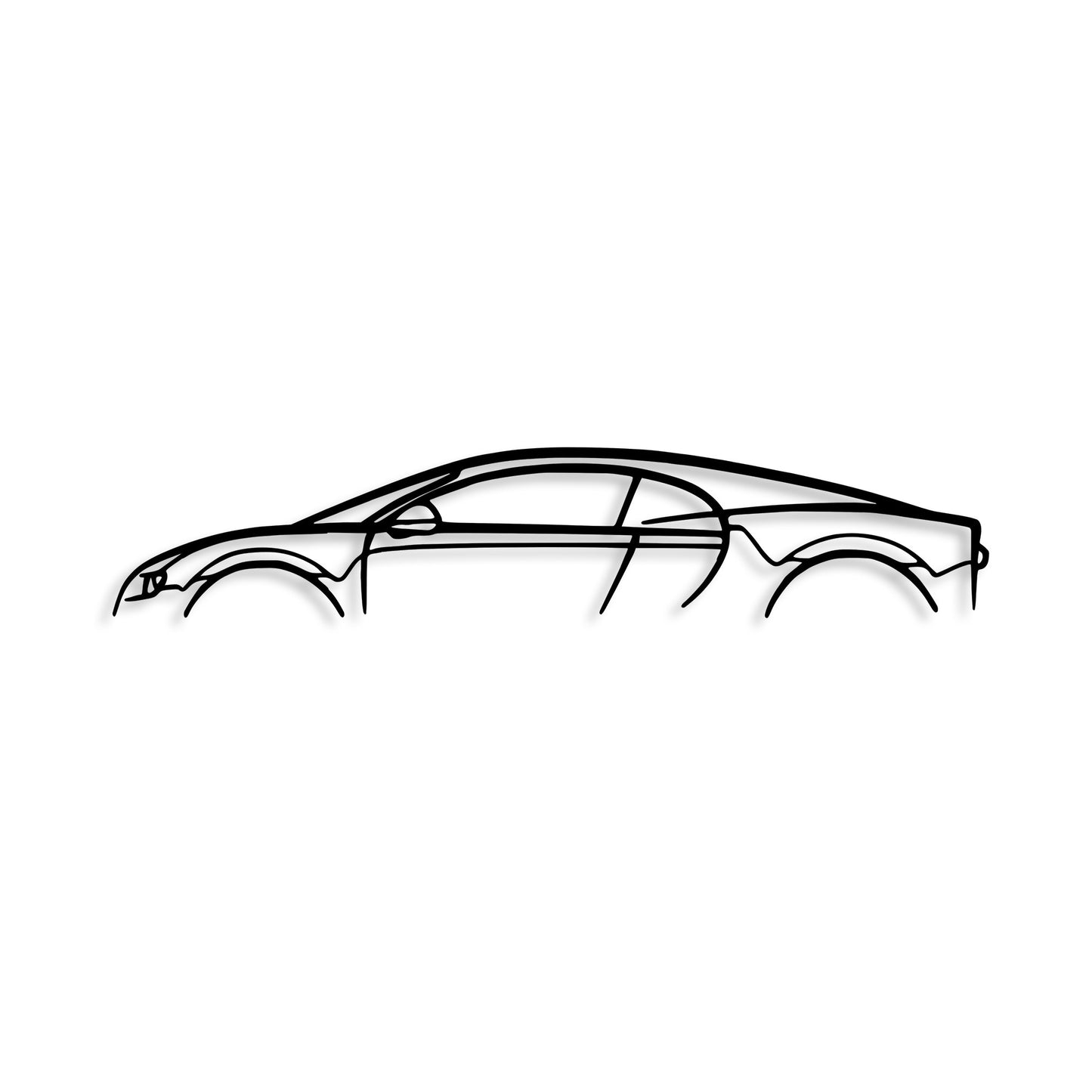 Metalna zidna dekoracija, Bugatti Veyron Silhouette