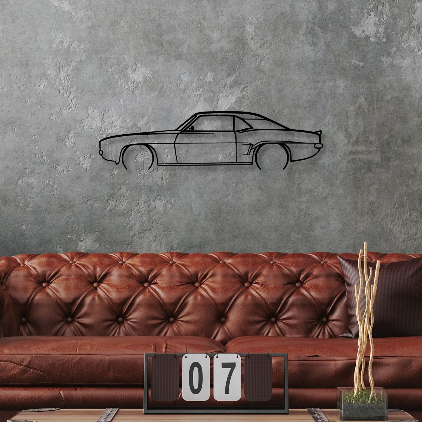 Metalna zidna dekoracija, Chevrolet Camaro V2 Silhouette