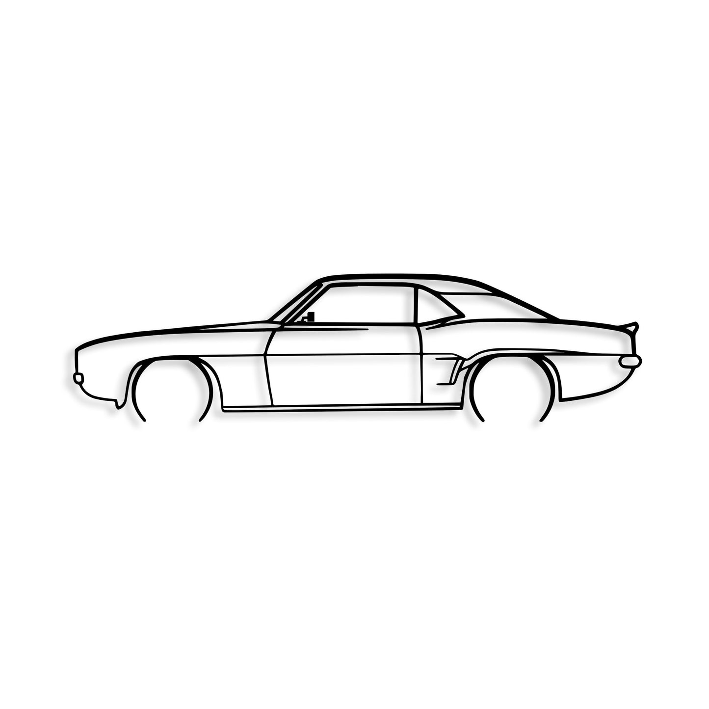 Metalna zidna dekoracija, Chevrolet Camaro V2 Silhouette