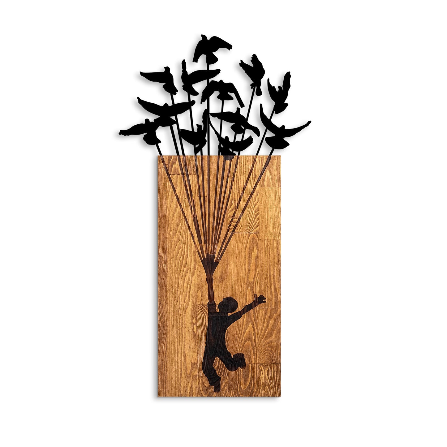 Drvena zidna dekoracija, Flying Boy 1