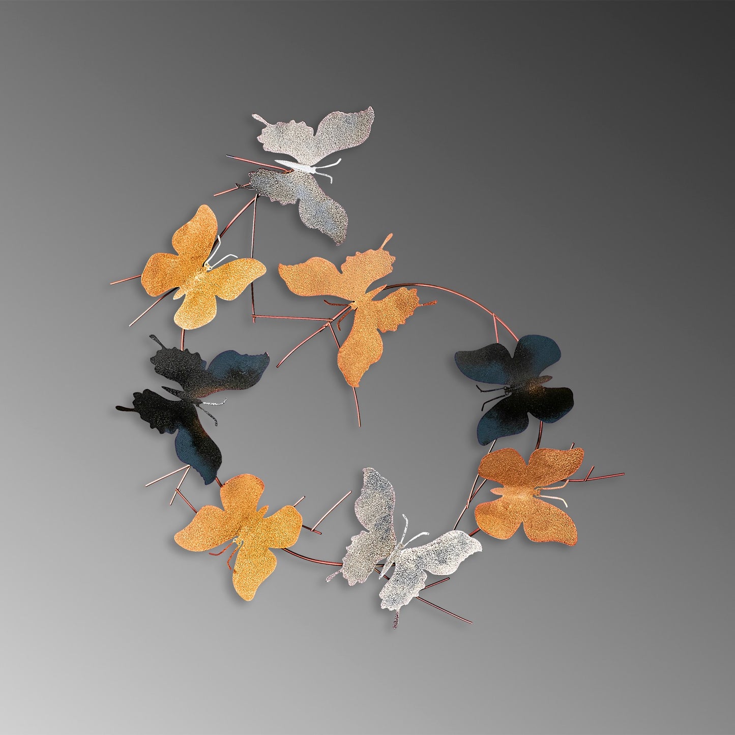 Metalna zidna dekoracija, Butterflies - 2